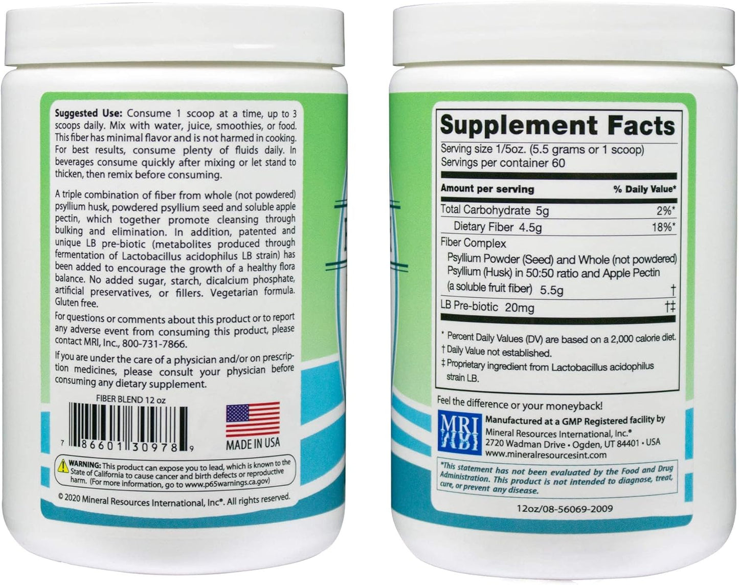 Premium Health Bundle: Trace Minerals Drops & Fiber Blend by Mineral Resources International, Inc. - Espot.com.au