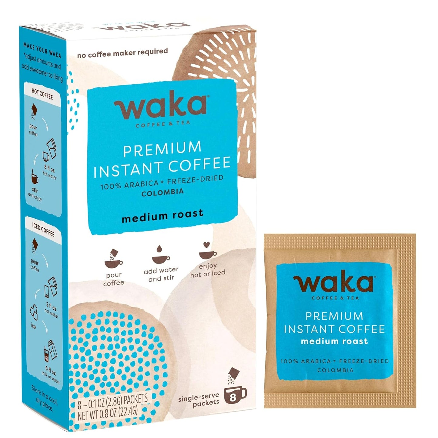 waka-coffee-instant-coffee-packets---medium-roast-100-arabica-colombian-beans---freeze-dried-granules---no-additives---single-serve-for-hot-and-iced-coffees-8-pack-1