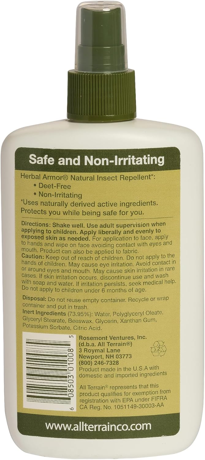 8oz All-Natural Plant-Based Insect Repellent Pump Spray - DEET-Free Bug Protection for Family and Pets - Outdoor Safe Formula - Espot.com.au