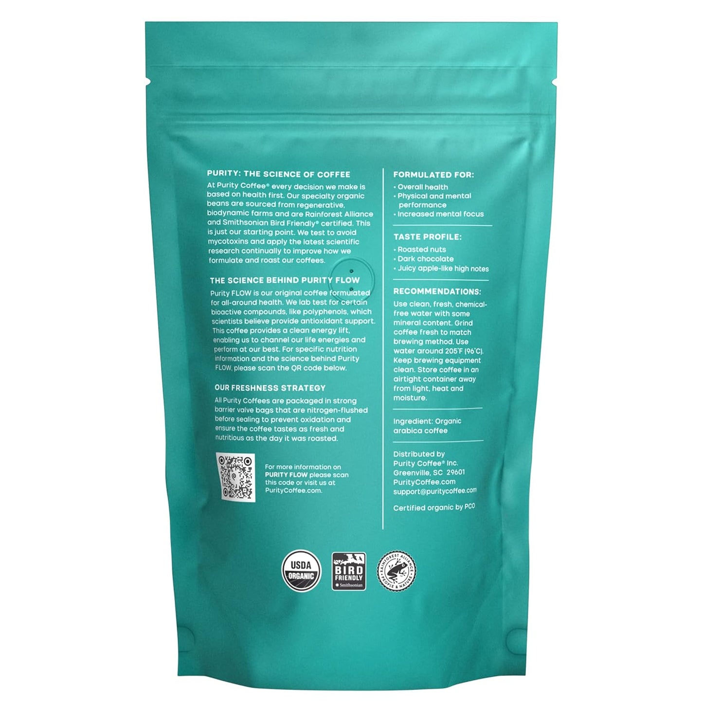 organic-medium-roast-whole-bean-coffee---purity-coffee-flow---usda-certified---specialty-grade-arabica---third-party-tested---12-oz-bag-2