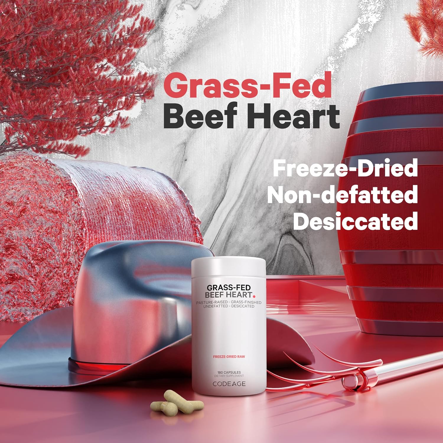 freeze-dried-grass-fed-beef-heart-supplement---non-defatted-bovine-meat-liver-capsules---heart-vitamins---non-gmo---180-count-3