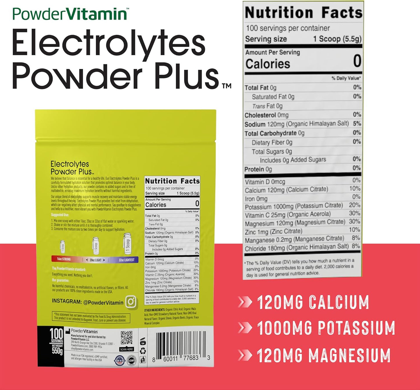 strawberry-kiwi-electrolyte-powder---100-servings-zero-calorie-keto-hydration-powder-with-1000mg-potassium-120mg-calcium-120mg-magnesium---no-sugar-or-maltodextrin-2