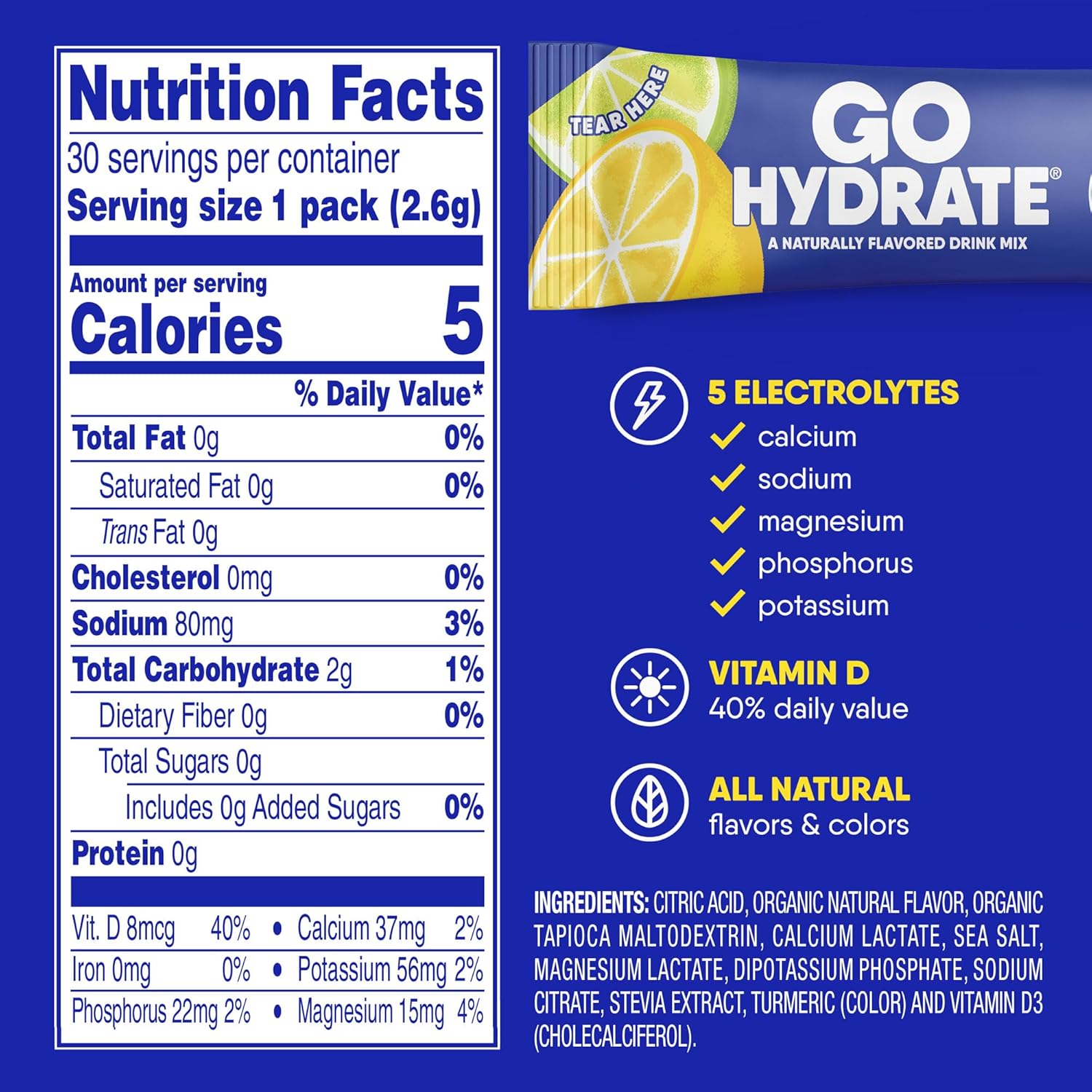 hydratemax-instant-electrolyte-drink-mix---sugar-free-powder-packets-with-low-sodium-vitamin-d-for-natural-hydration-lemon-citrus-flavor-30-packets-5