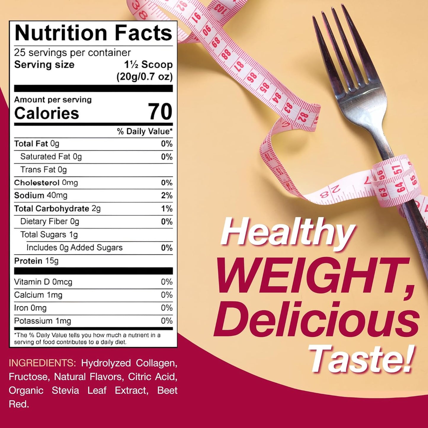 pink-lemonade-high-protein-collagen-drink-mix---fat-free-low-sugar-powdered-drink-for-energy-boost-and-hydration---25-servings-5