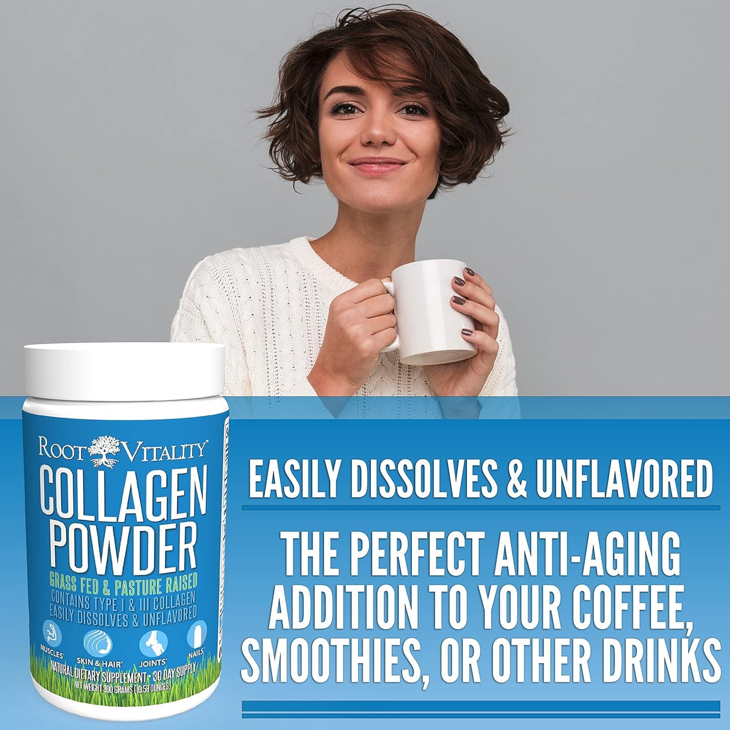 grass-fed-collagen-peptides-powder-for-skin-hair-nails---hydrolyzed-protein-supplement-non-gmo-zero-sugar---30-servings-for-men-women-7