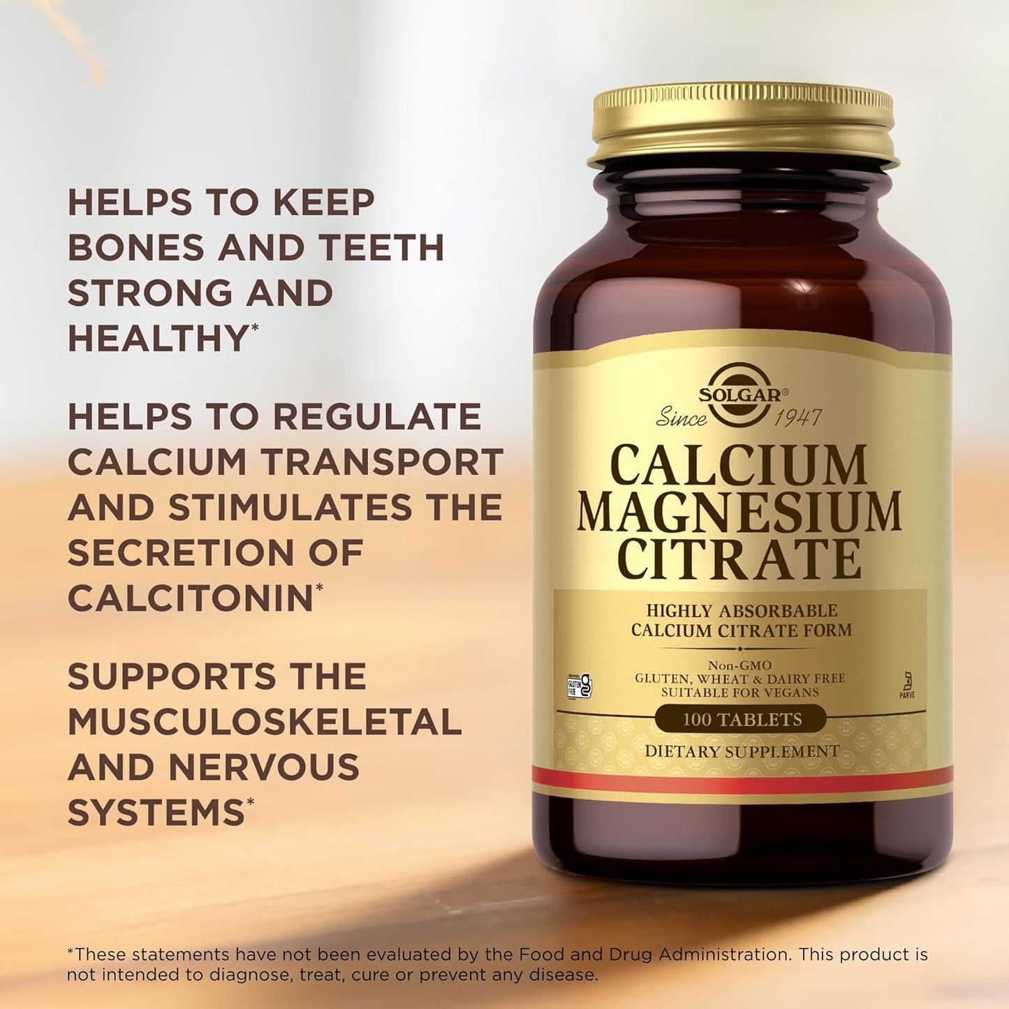 solgar-calcium-magnesium-citrate-100-tablets-x-2---non-gmo-vegan-gluten-free-kosher---40-servings-6