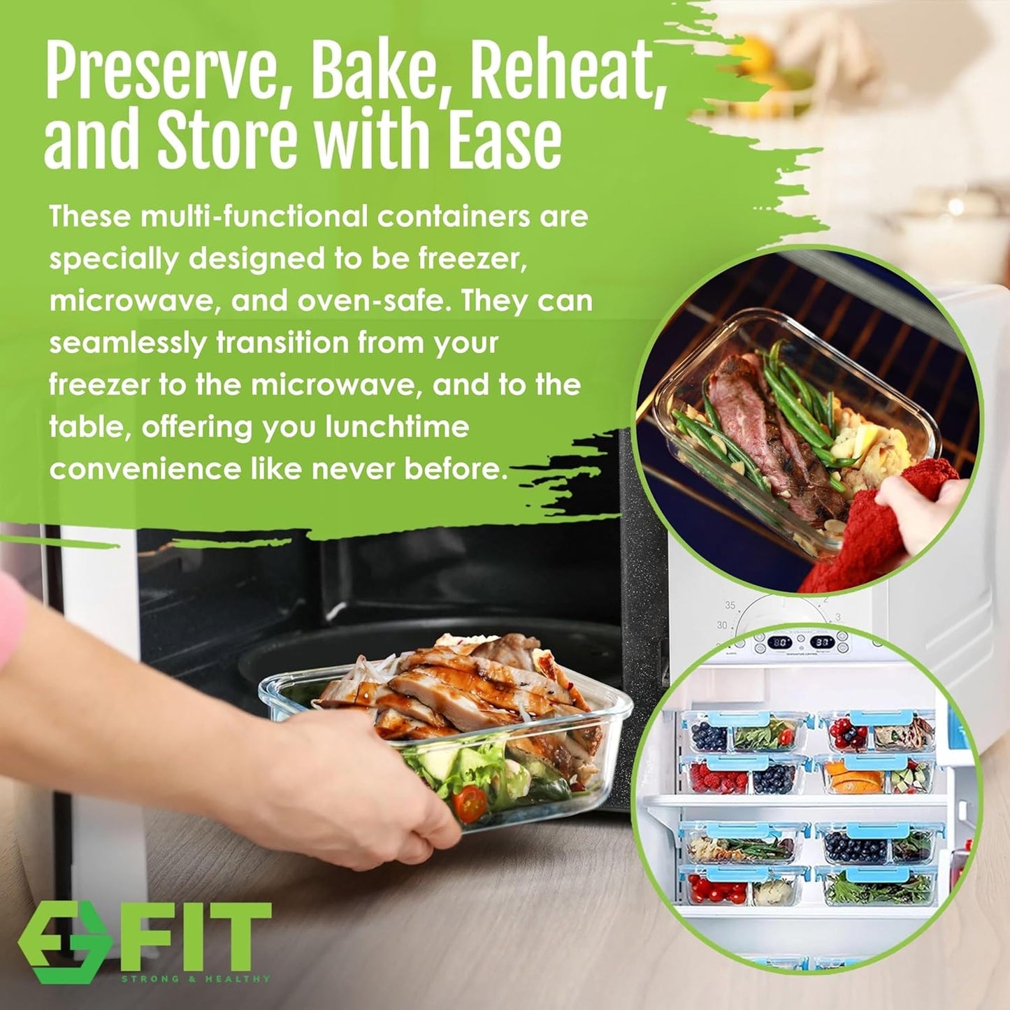 bundle-of-7-glass-meal-prep-containers-with-compartments---microwave-freezer-dishwasher-safe---fit-strong-healthy-bento-box-kit-4