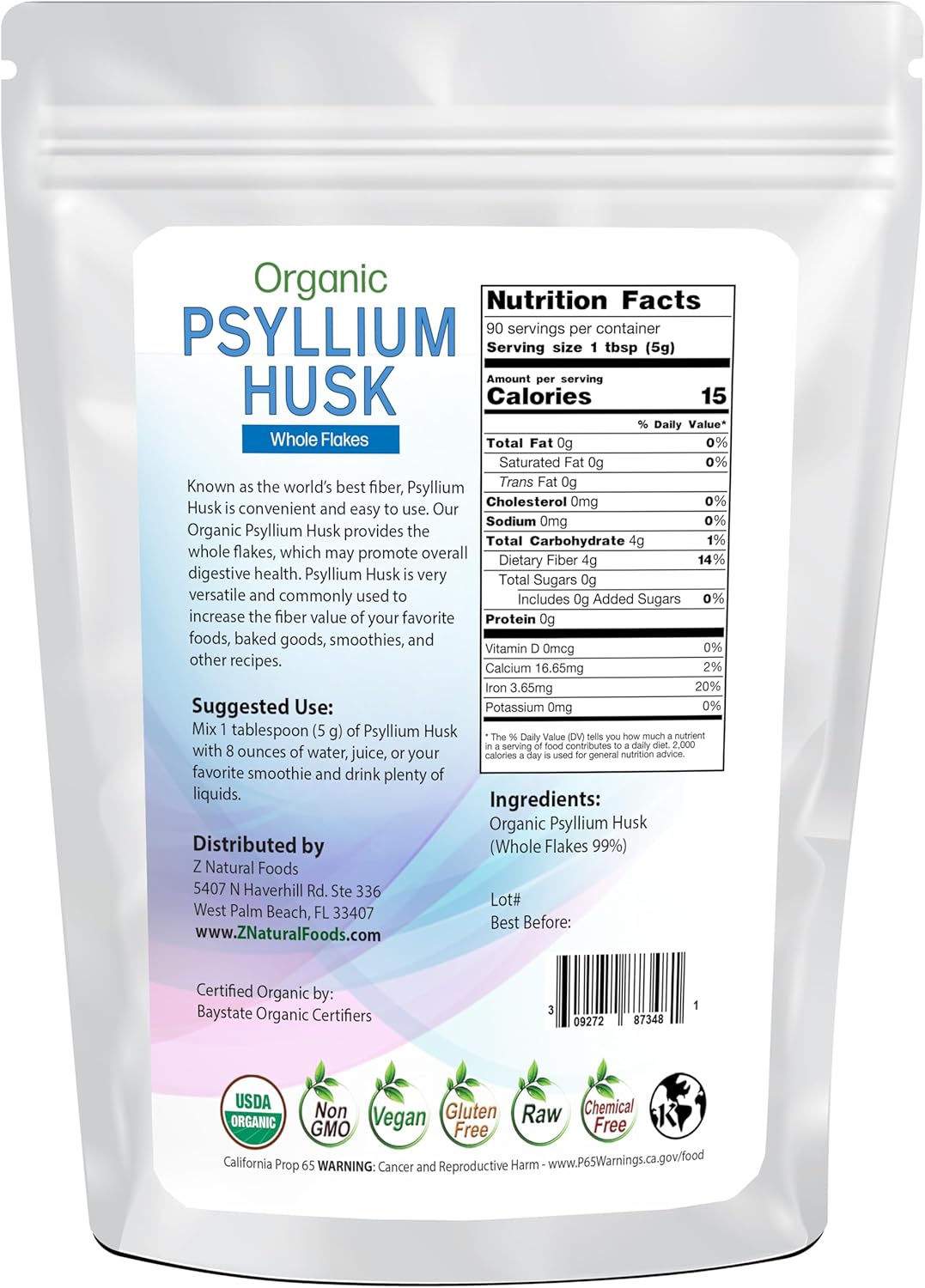 organic-whole-psyllium-husk-flakes---natural-fiber-supplement-for-smoothies-juices-non-gmo-vegan-gluten-free-kosher---1-lb-2
