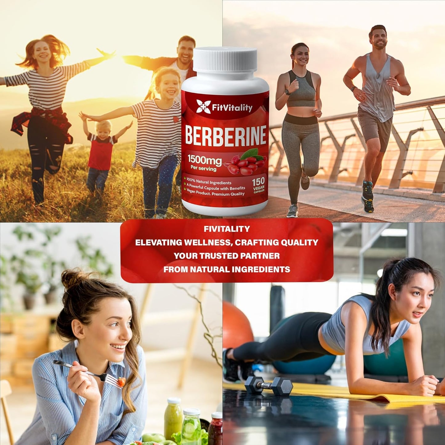High Strength Berberine Supplement - 1500mg Per Serving, 150 Capsules - Immune System Support - Non-GMO, Gluten-Free - Pure Berberine Extract - Espot.com.au