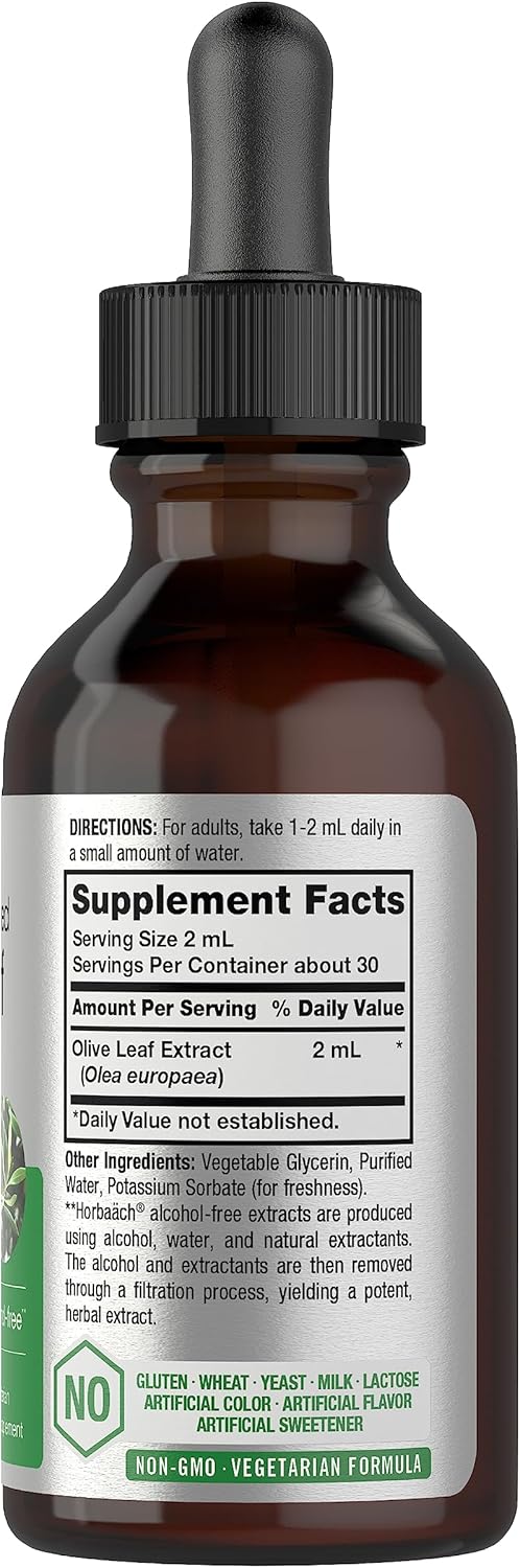 super-strength-horbach-olive-leaf-extract-liquid---2-fl-oz---alcohol-free-vegetarian-non-gmo-gluten-free-2