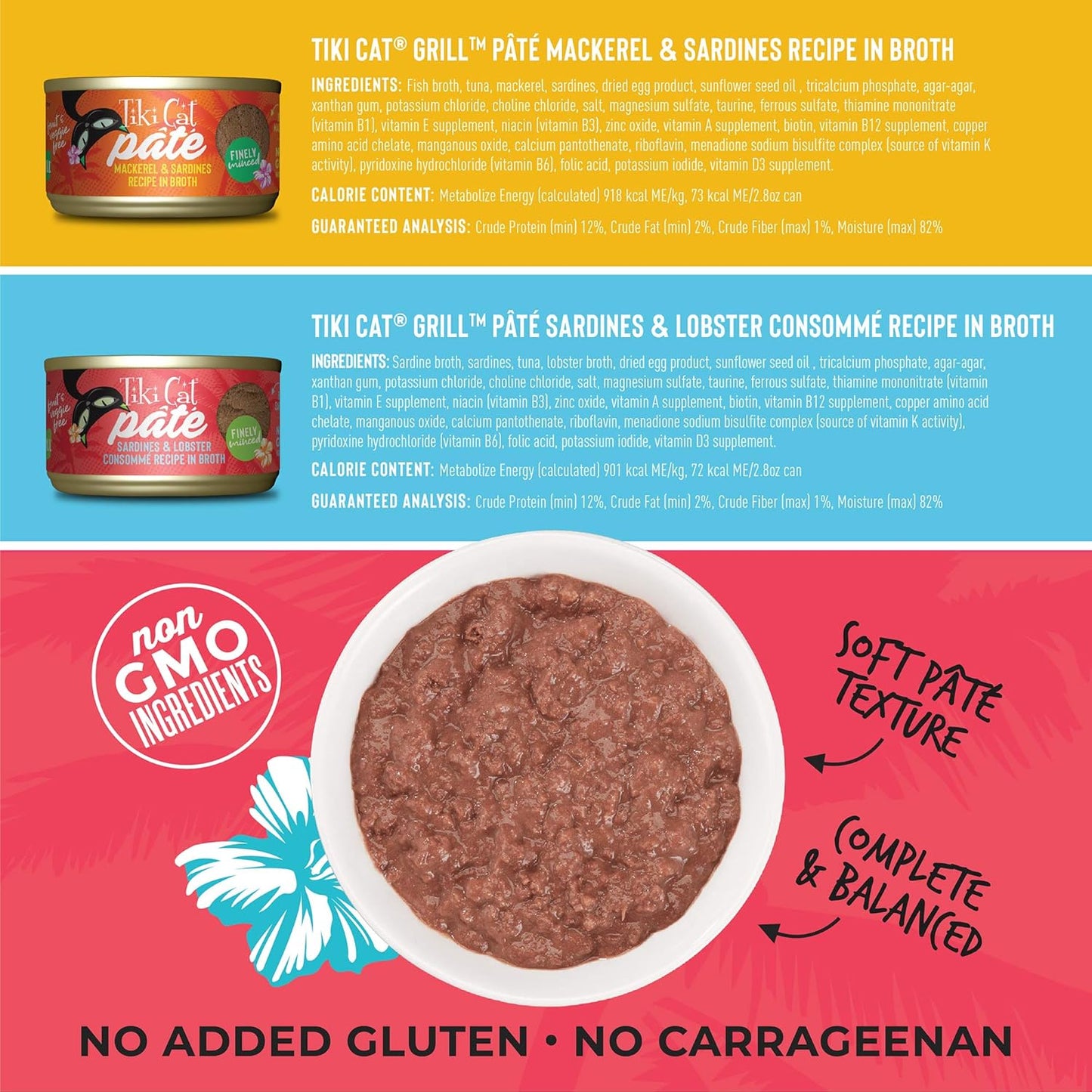 tiki-pets-grill-pt-cat-food-variety-pack---real-flaked-fish---high-protein-high-moisture---12-pack-of-28-oz-cans-3
