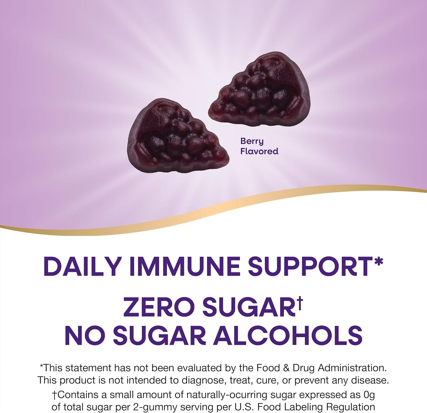 Nature's Way Sambucus Zero Sugar Immune Gummies - Black Elderberry, Vitamin C, D3, Zinc - 70 Plant-Based Gummies for Daily Immune Support - Espot.com.au