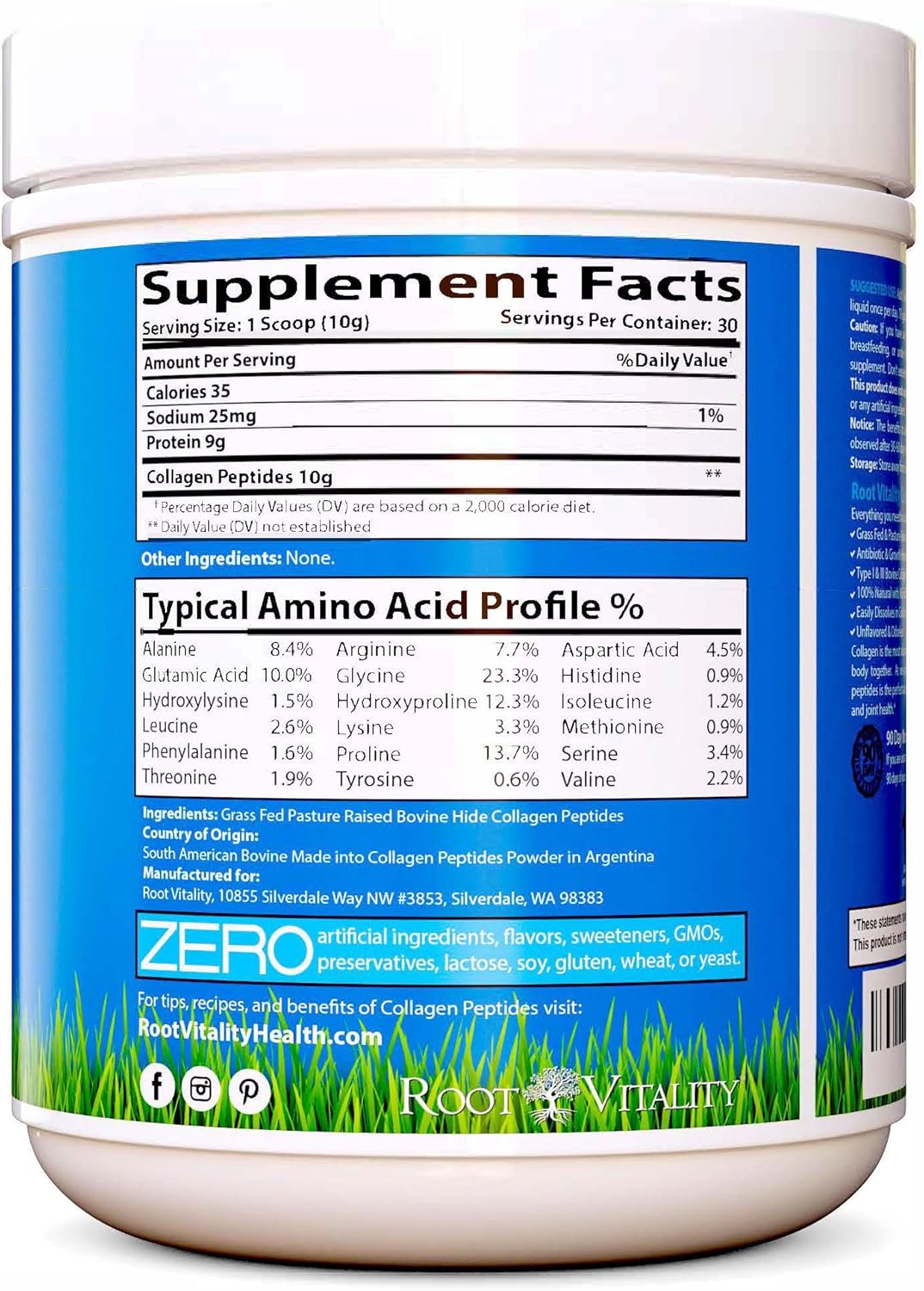 grass-fed-collagen-peptides-powder-for-skin-hair-nails---hydrolyzed-protein-supplement-non-gmo-zero-sugar---30-servings-for-men-women-5
