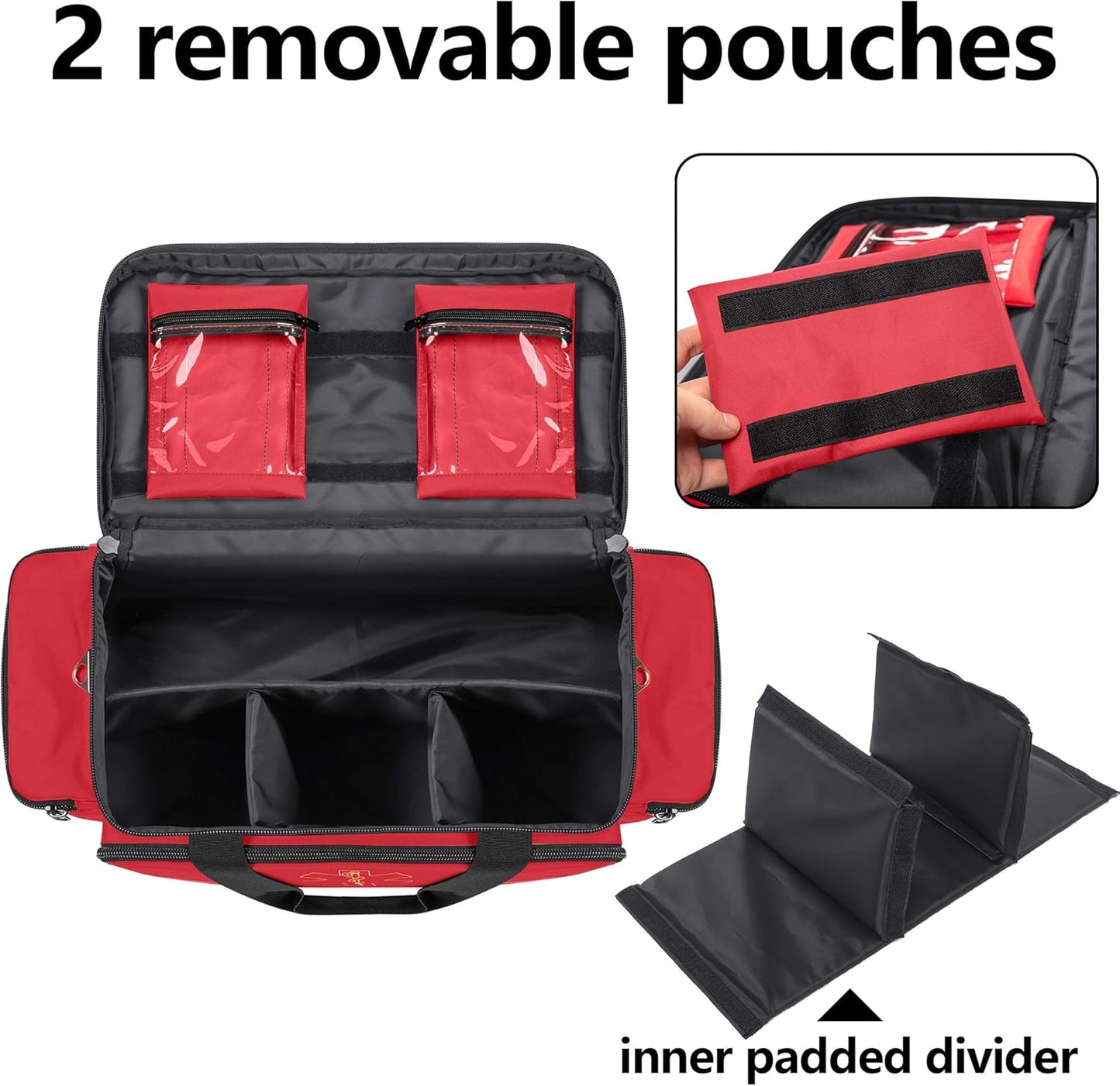 professional-emergency-responder-trauma-bag---red-first-aid-kit-storage-medical-bag-for-emt-ems-paramedics---empty-bag-with-inner-dividers-and-scratch-resistant-bottom-2