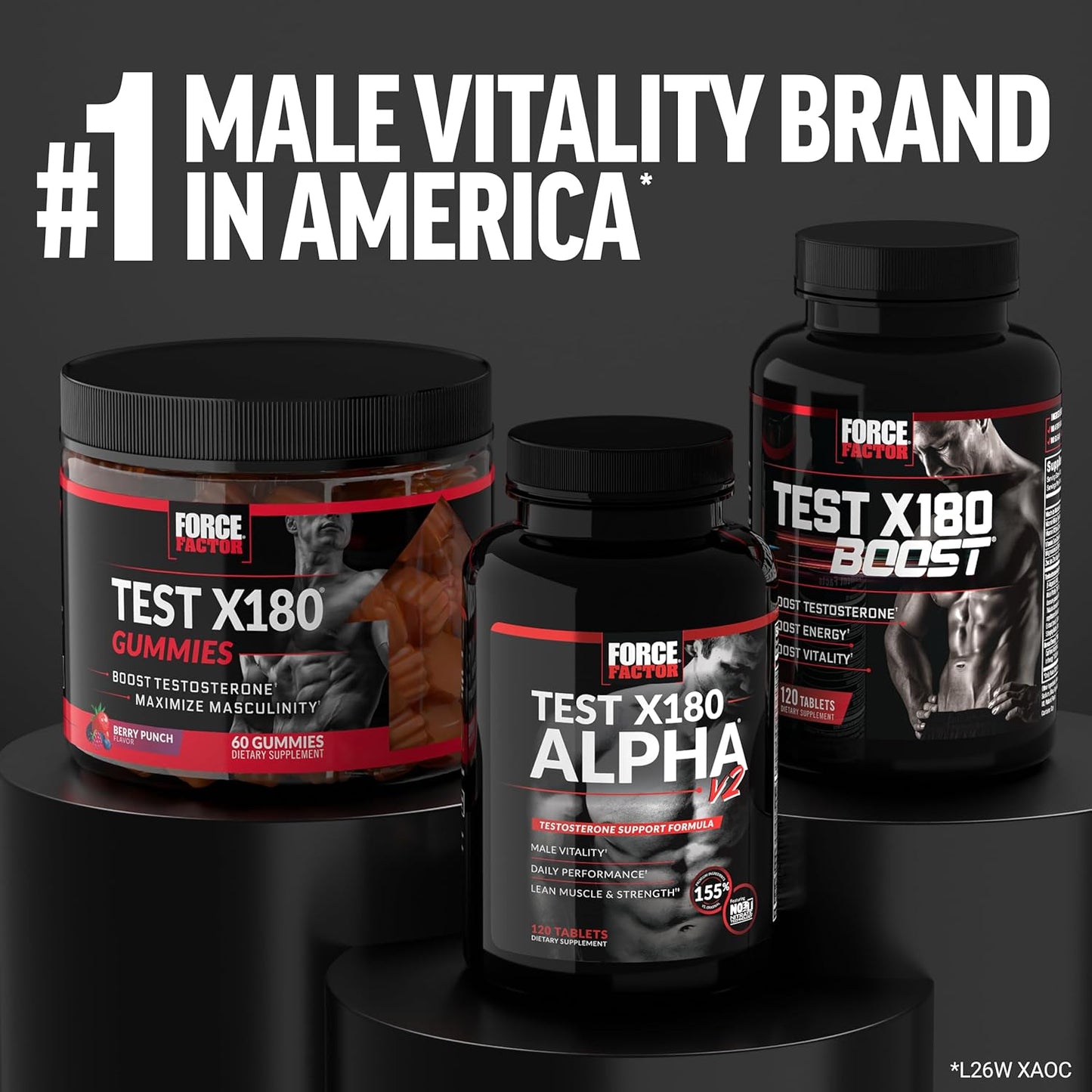 Men's Testosterone Boosting Gummies with Tongkat Ali, Horny Goat Weed, Tribulus Terrestris, Fenugreek & Black Maca - Berry Punch Flavor - 60 Gummies - Espot.com.au
