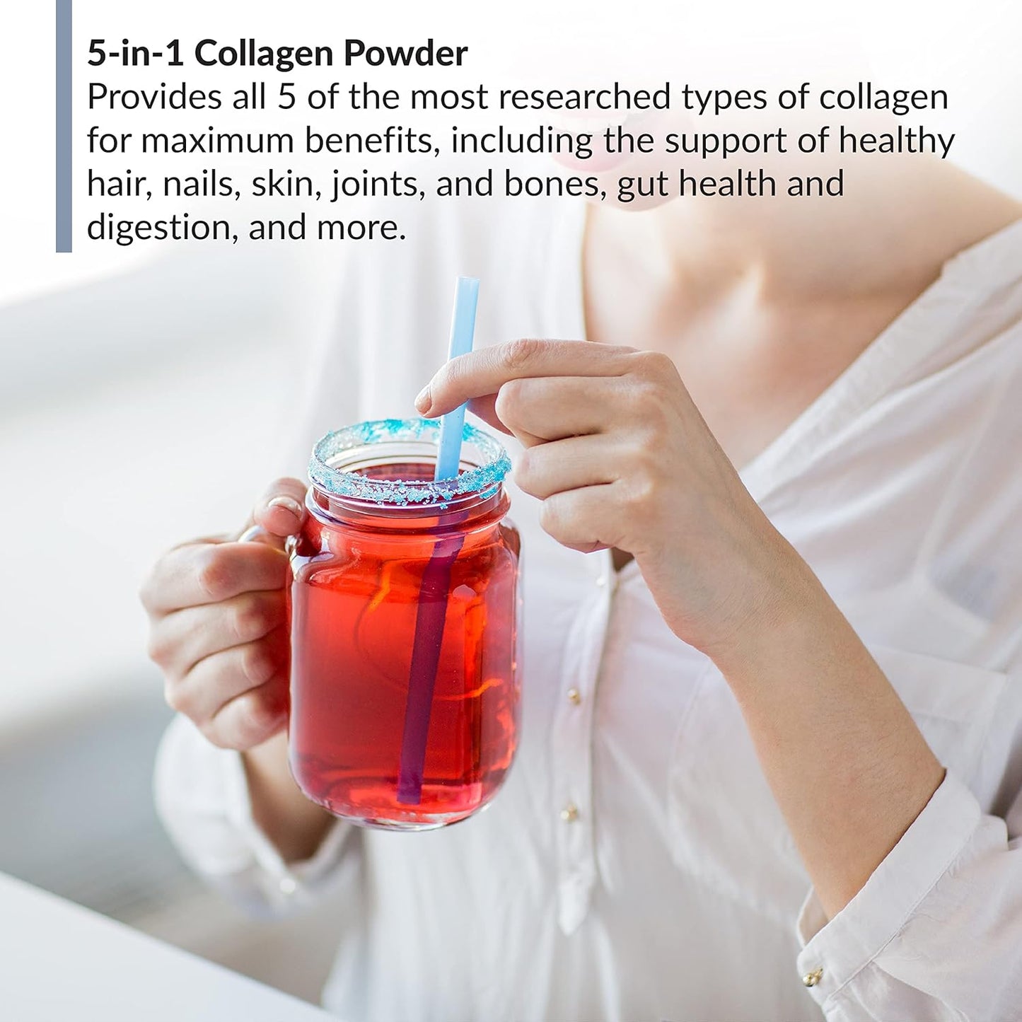 biotrust-ageless-multi-collagen-protein-powder-bundle-with-blenderbottle---fruit-punch-flavor-5-in-1-formula-6