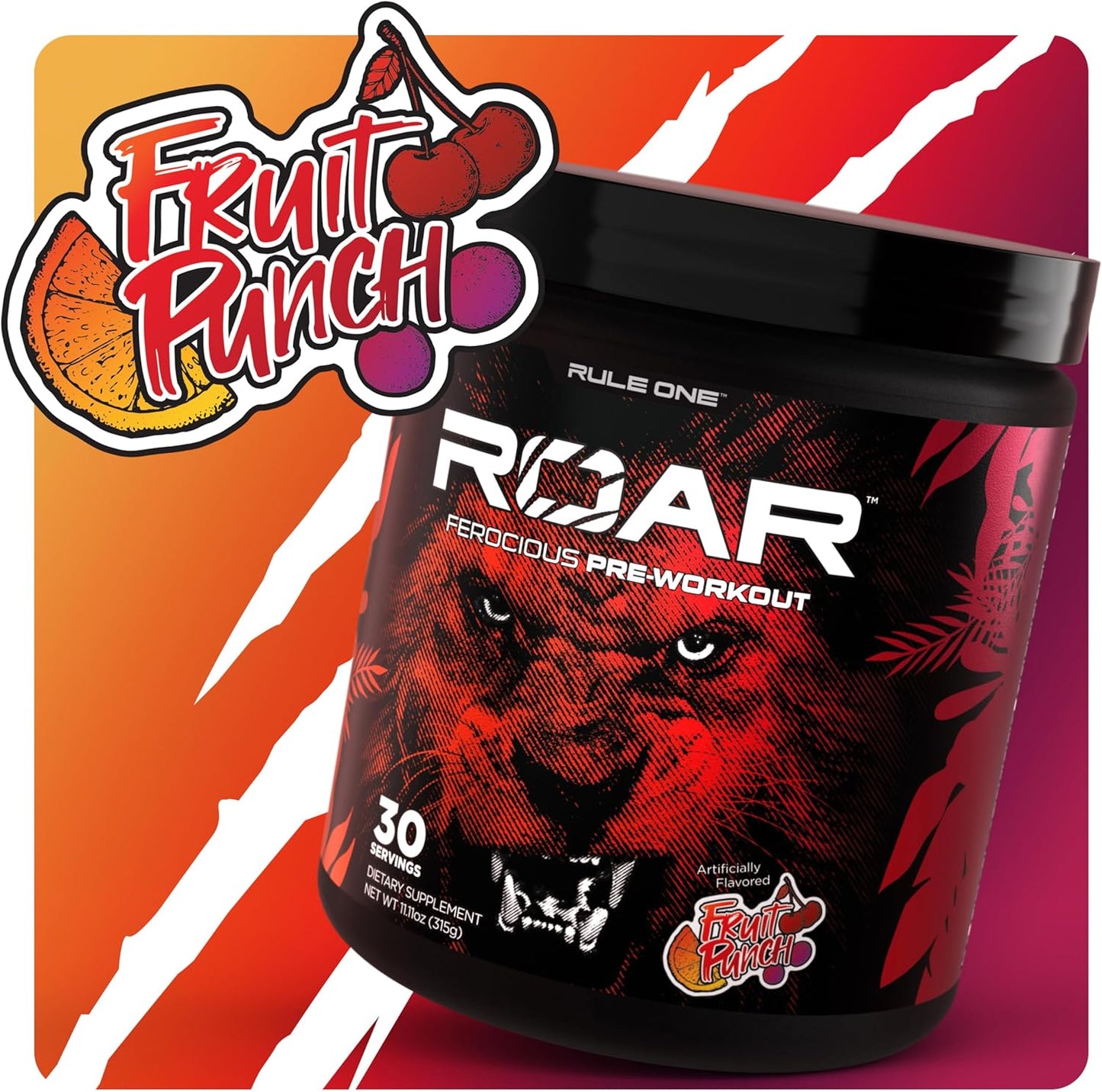 rule-1-r1-roar-pre-workout-powder-with-creatine-beta-alanine-citrulline-electrolytes-caffeine---fruit-punch-flavor---30-servings-6