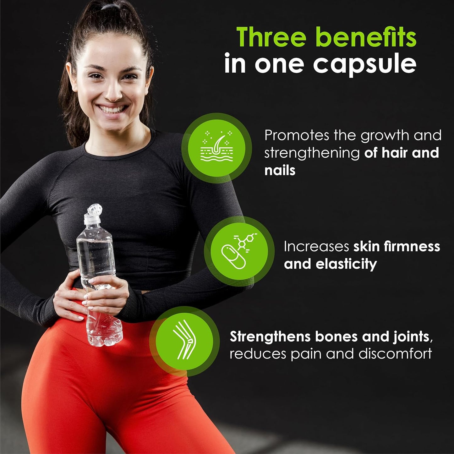 Hydrolyzed Bovine Collagen Peptides Capsules for Joint, Nerve, and Bone Support - Vegan Formula for Men & Women - Non-GMO - 120 Capsules - Espot.com.au
