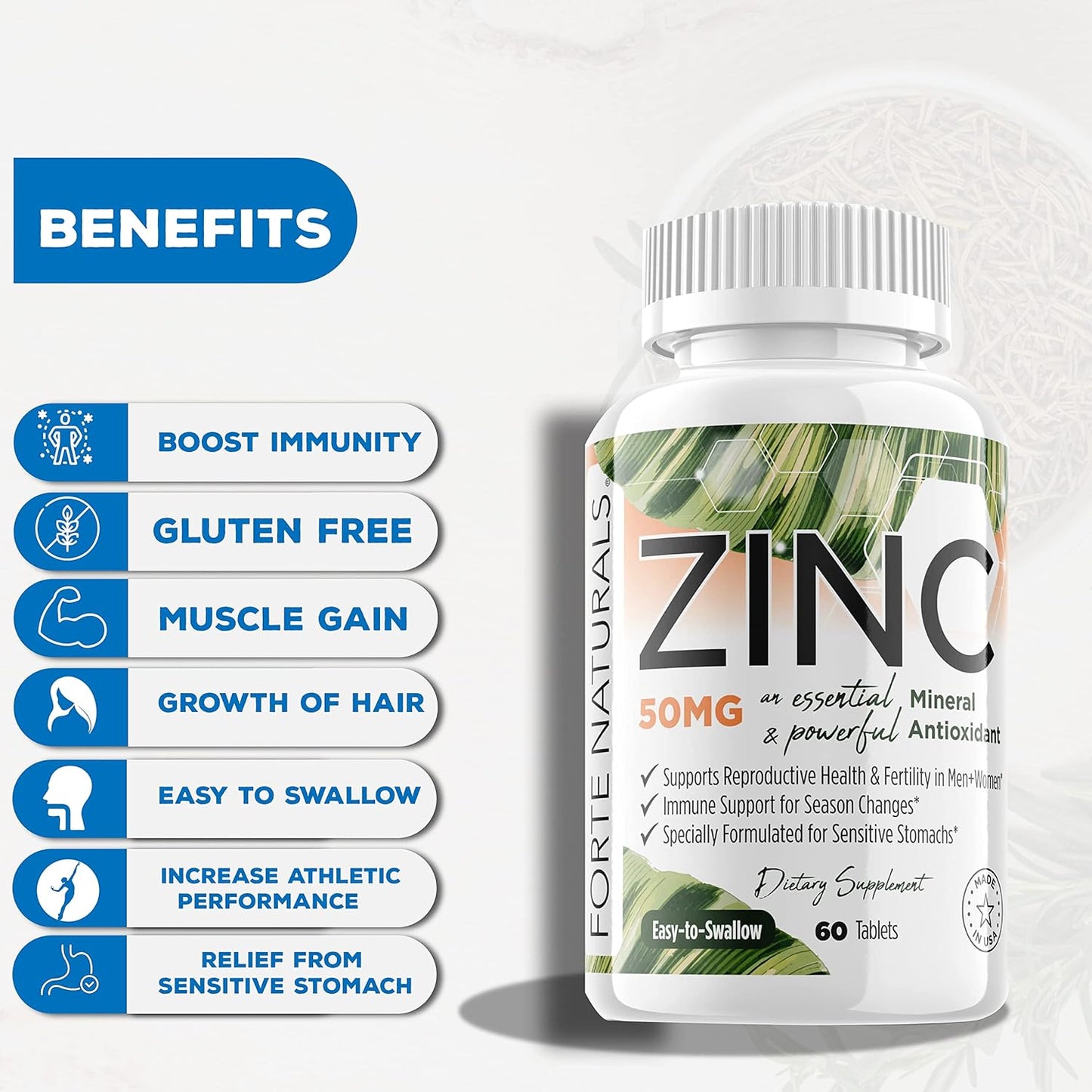 forte-naturals-50mg-zinc-supplements-100-tablets---sensitive-stomach-formula-daily-vegan-vitamins-for-adults-non-gmo-easy-to-swallow-tablets-4