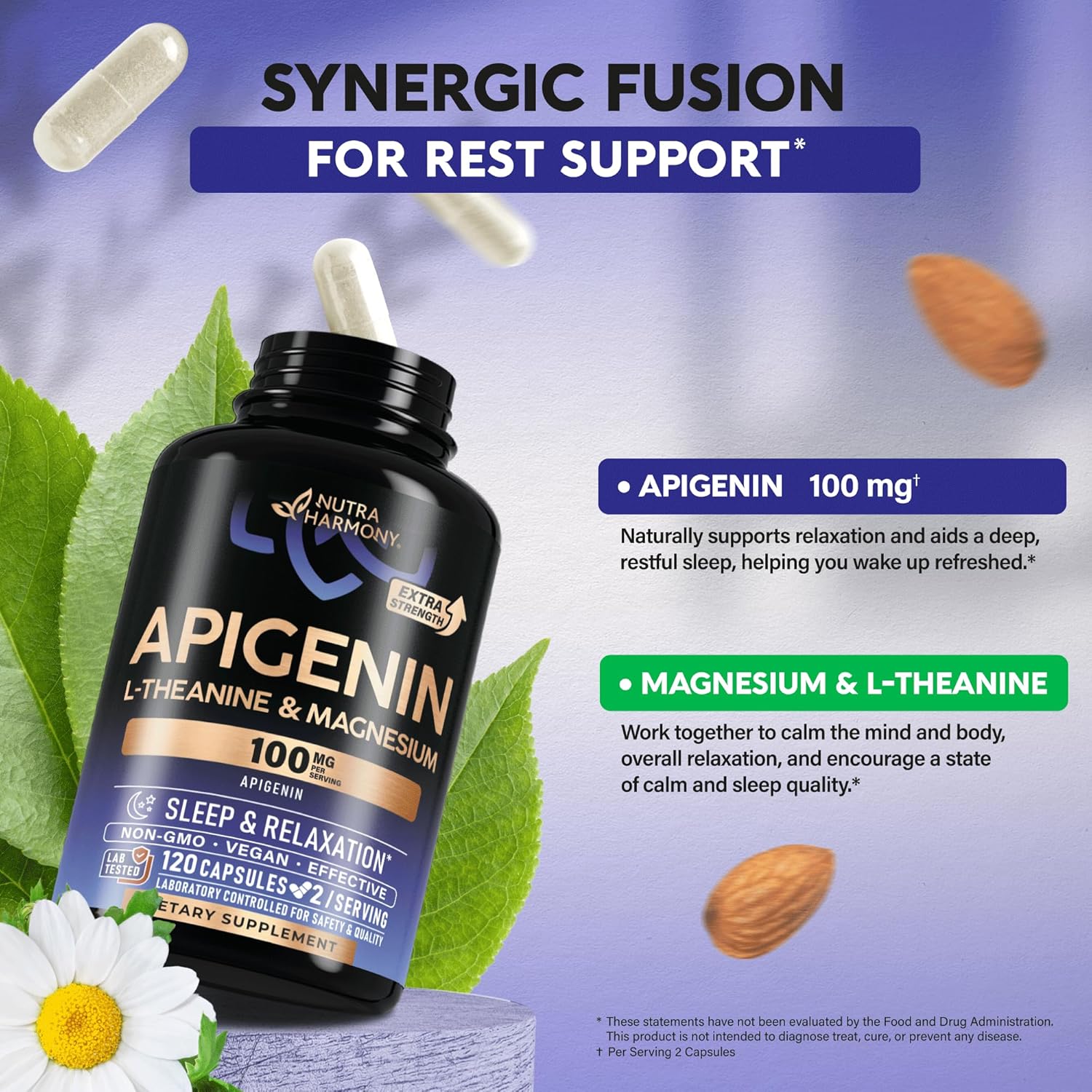 sleep-support-supplement-with-apigenin-100mg-l-theanine-magnesium---relaxation-stress-relief-for-adults---120-vegan-capsules---chamomile-derived-3