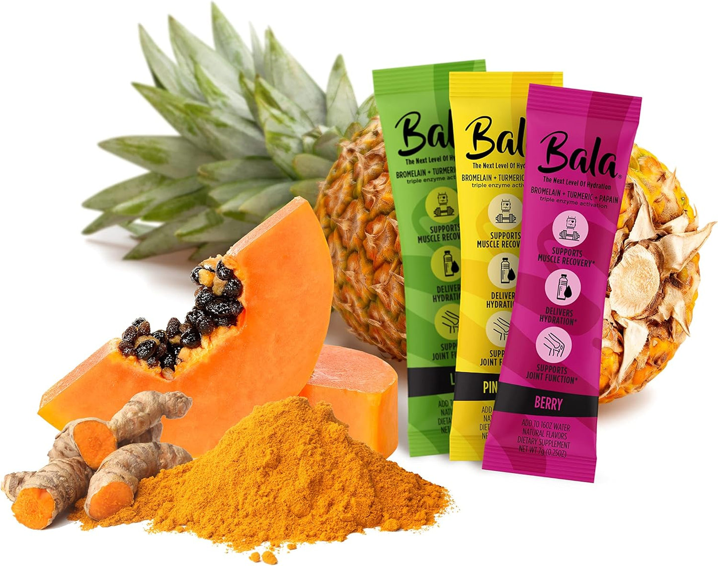 bala-turmeric-enzyme-electrolyte-powder-packets---sugar-free-keto-hydration-mix-for-post-workout-muscle-recovery-gut-health-immune-joint-support---natural-flavors---10-pack-9