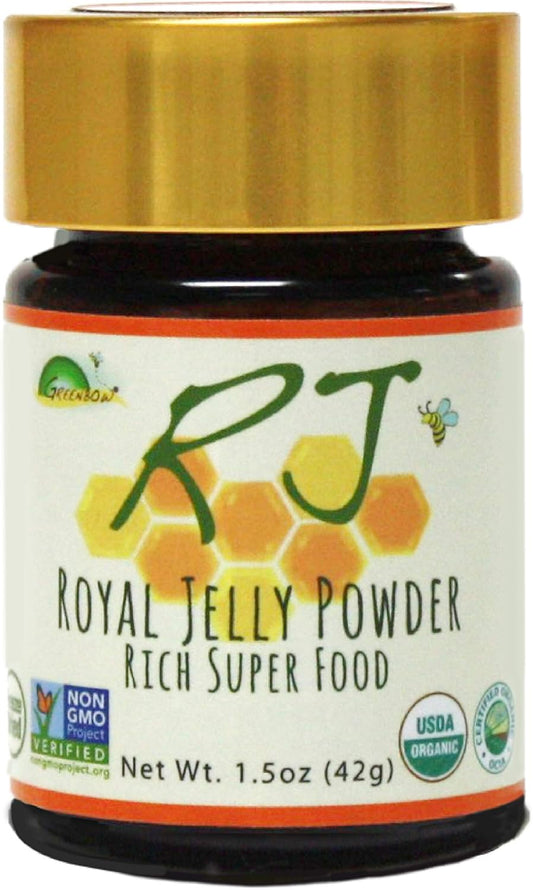 organic-greenbow-royal-jelly-powder---100-usda-certified-non-gmo-gluten-free-freeze-dried---high-nutrition-no-additives-42g-1