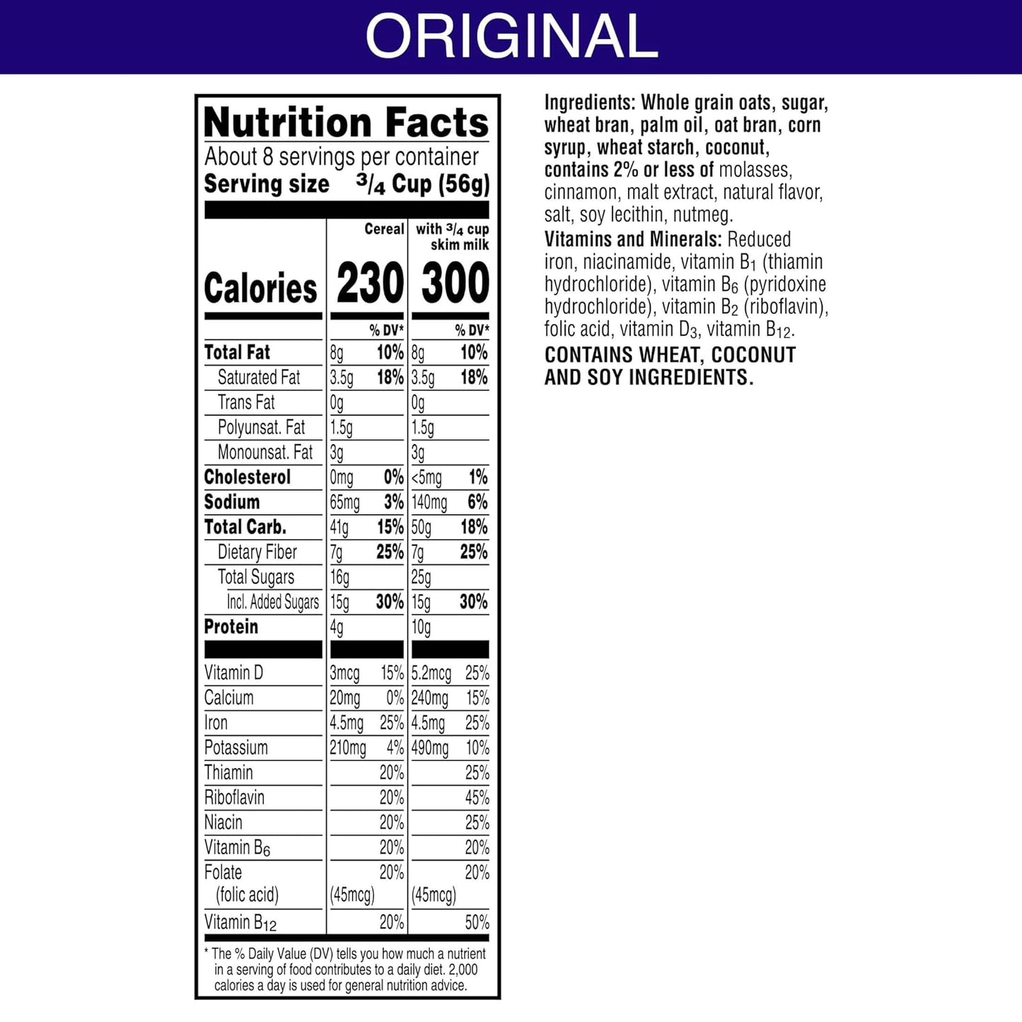 Kellogg's Cracklin' Oat Bran Cereal - Fiber-Rich Breakfast Cereal for the Whole Family - Original Flavor - 3 Boxes - Espot.com.au