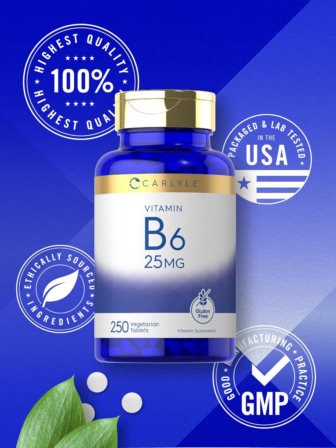 carlyle-vitamin-b6-25mg-250-tablets---vegetarian-non-gmo-gluten-free-supplement-5
