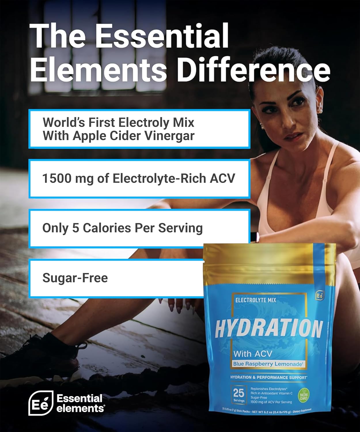 blue-raspberry-electrolyte-powder-packets---sugar-free-hydration-drink-with-apple-cider-vinegar-vitamin-c---25-stick-packs-of-electrolytes-powder---essential-elements-hydration-pack-2