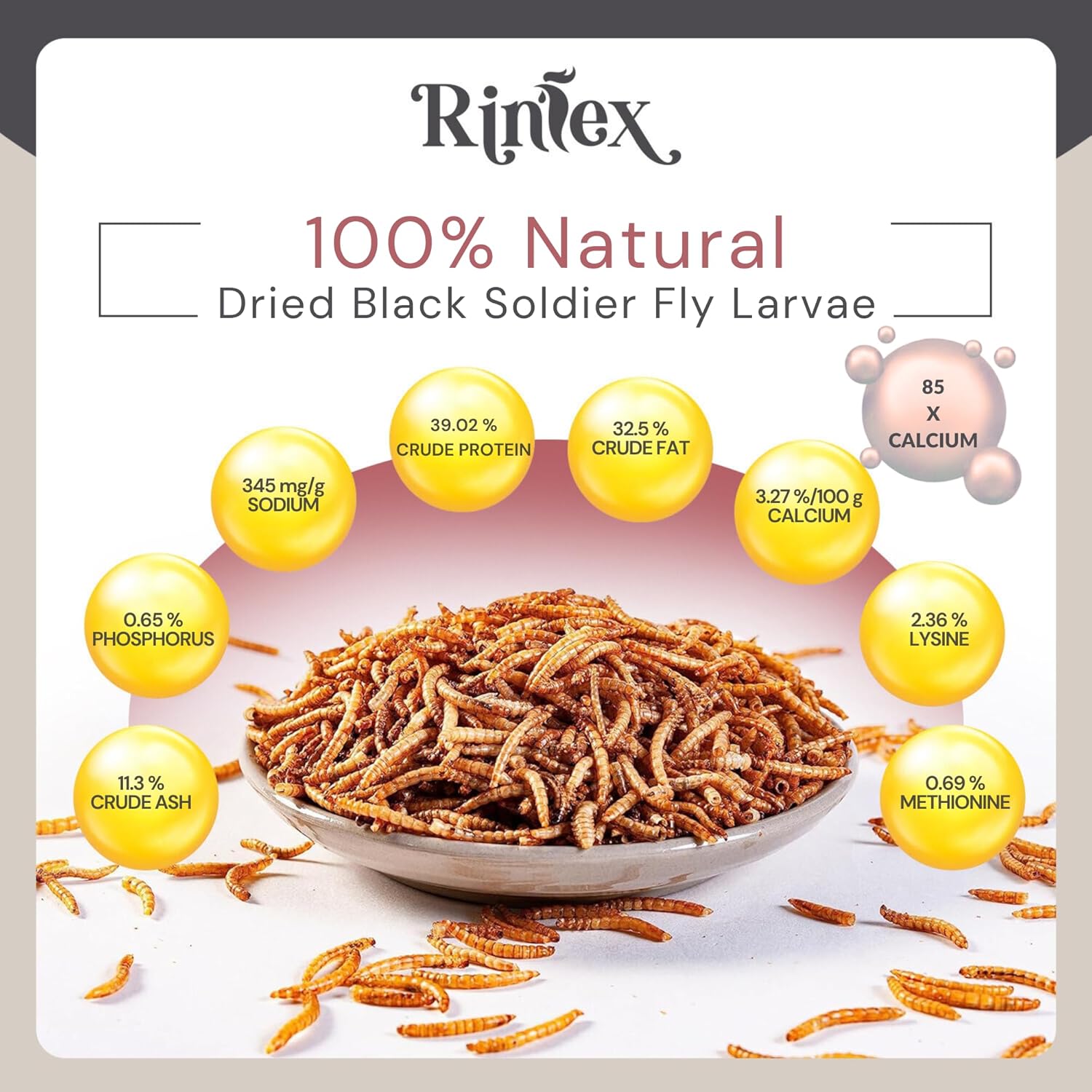 8-oz-rinlex-dried-black-soldier-fly-larvae---non-gmo-pure-protein-source-feather-fixer---high-calcium-wild-bird-food-for-baby-ducks-toads-snails-and-lizards-5