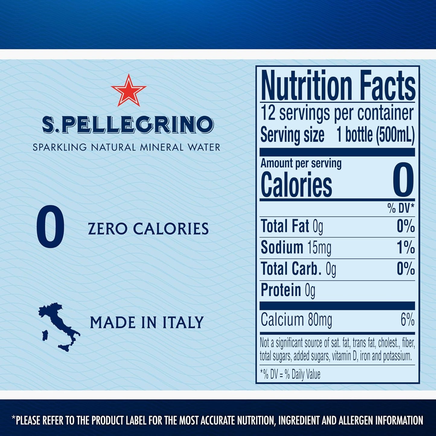 S.Pellegrino Sparkling Natural Mineral Water, 16.9 Fl Oz Plastic Bottles - Pack of 12 - Espot.com.au