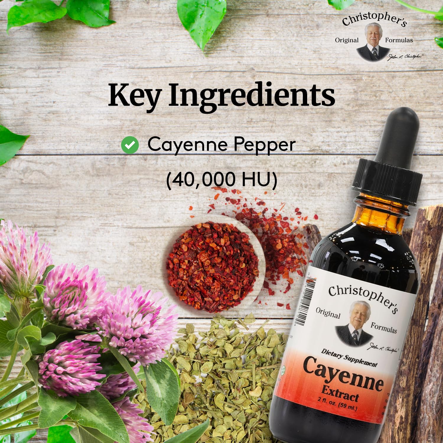 Premium Christopher's Original Formulas Cayenne Extract Liquid - 2 fl oz | Herbal Supplement for Wellness - Espot.com.au