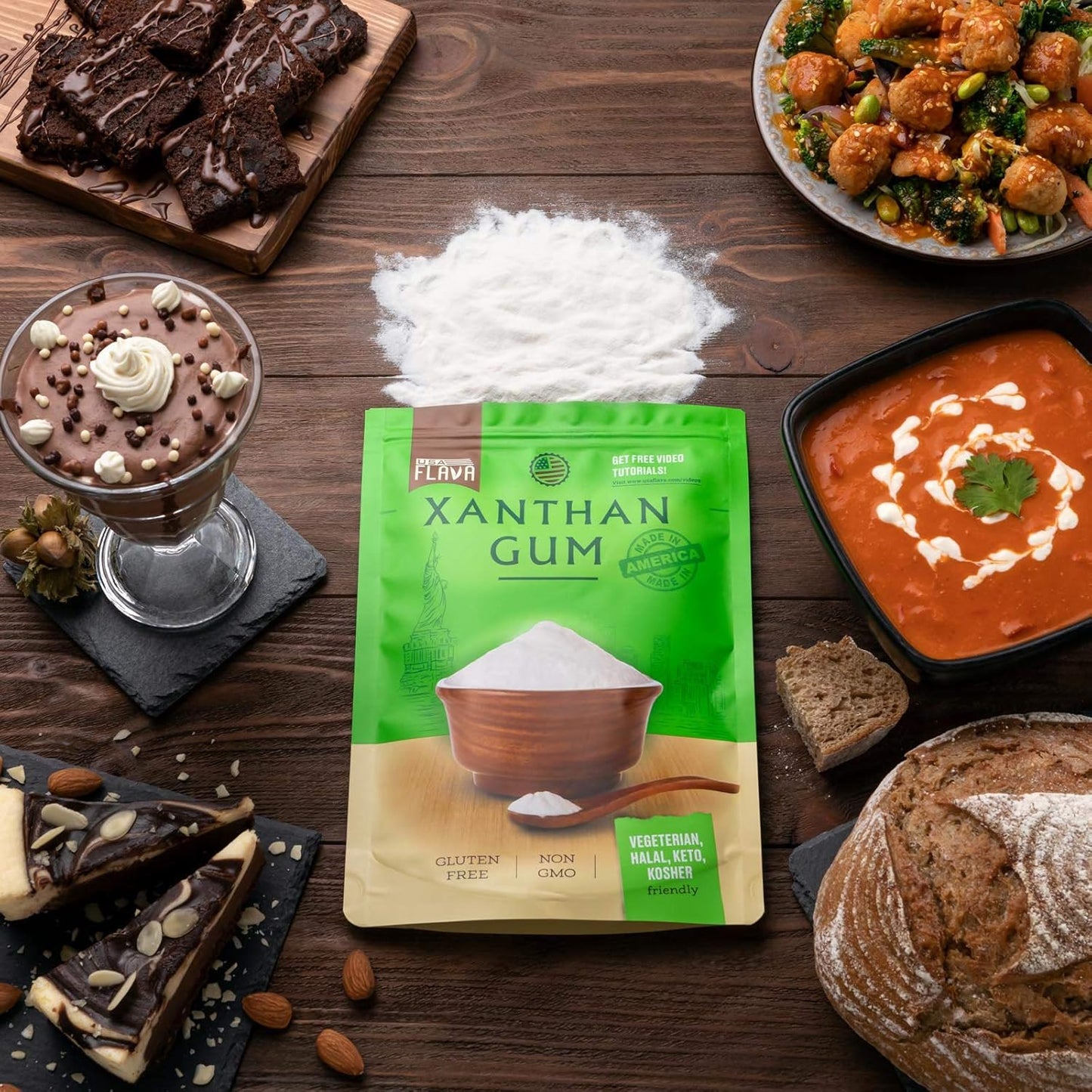 premium-quality-usa-made-xanthan-gum-8-oz---food-grade-thickener-for-cooking-baking-sauces-soups---non-gmo-gluten-free---ideal-for-vegetarian-kosher-halal-diets-keto-friendly-2