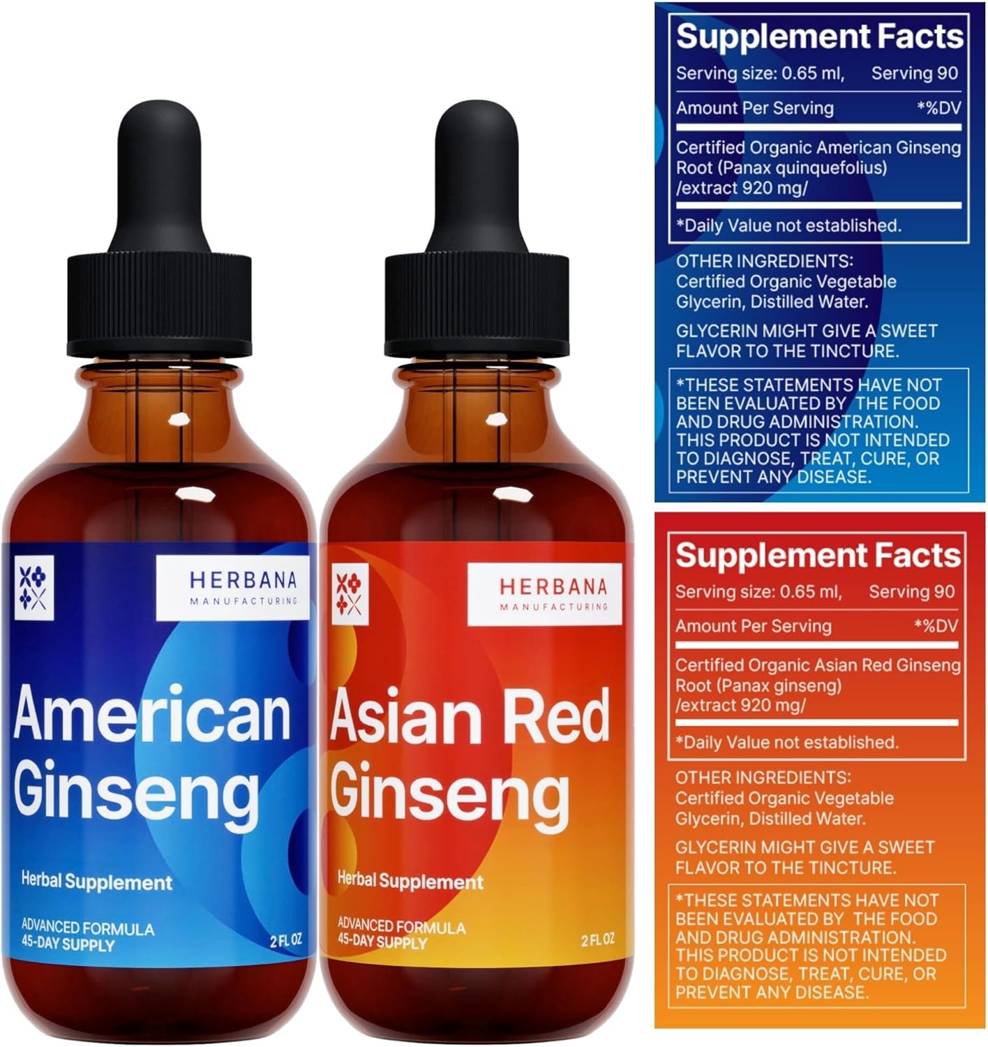 herbana-manufacturing-panax-ginseng-liquid-extract---energy-focus-immune-support-tincture---asian-red-american-ginseng-blend-2-pack-2