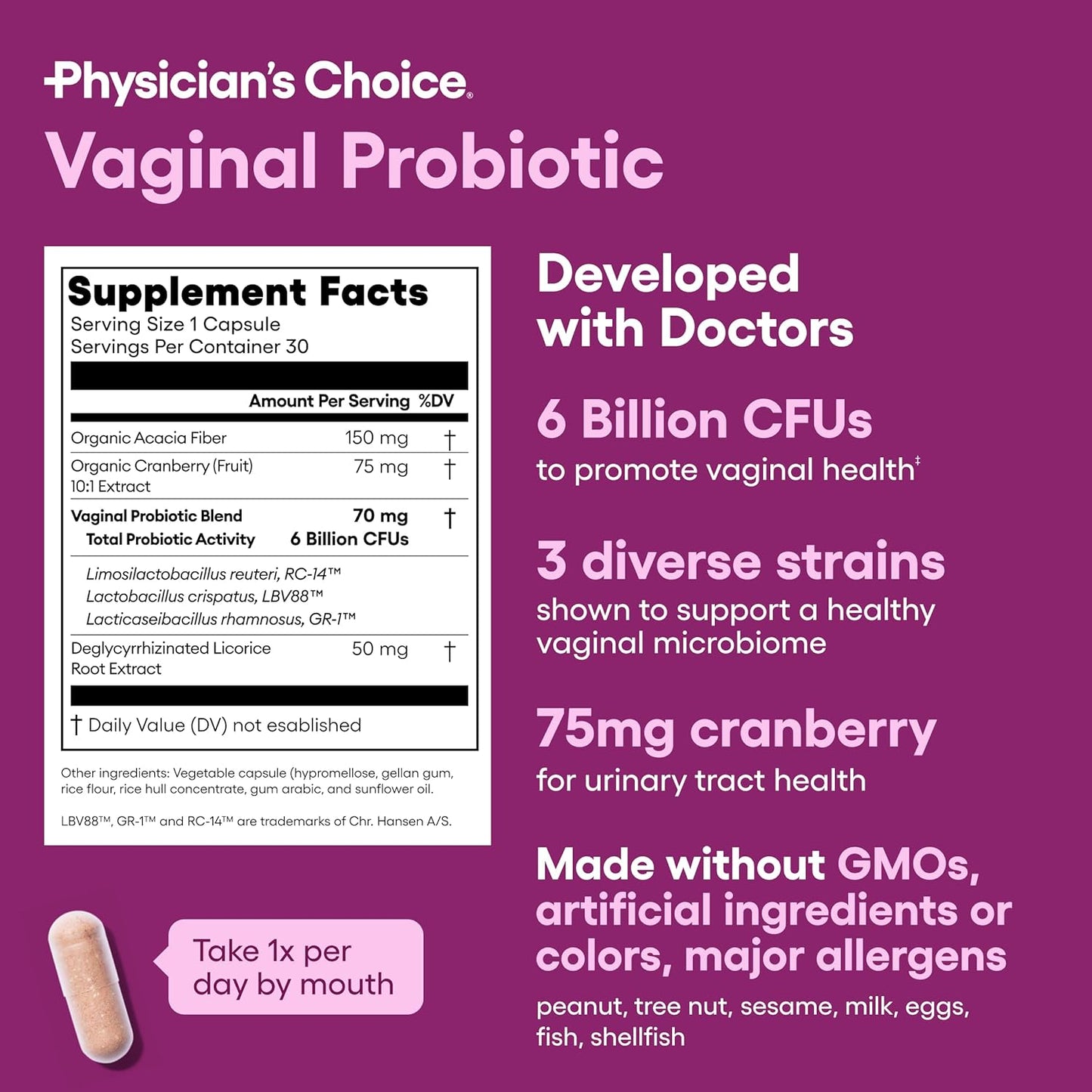 organic-vaginal-probiotics-with-licorice-root-for-women---ph-balance-odor-control-yeast-support---6b-cfu---prebiotic-cranberry-extract---30-capsules-5