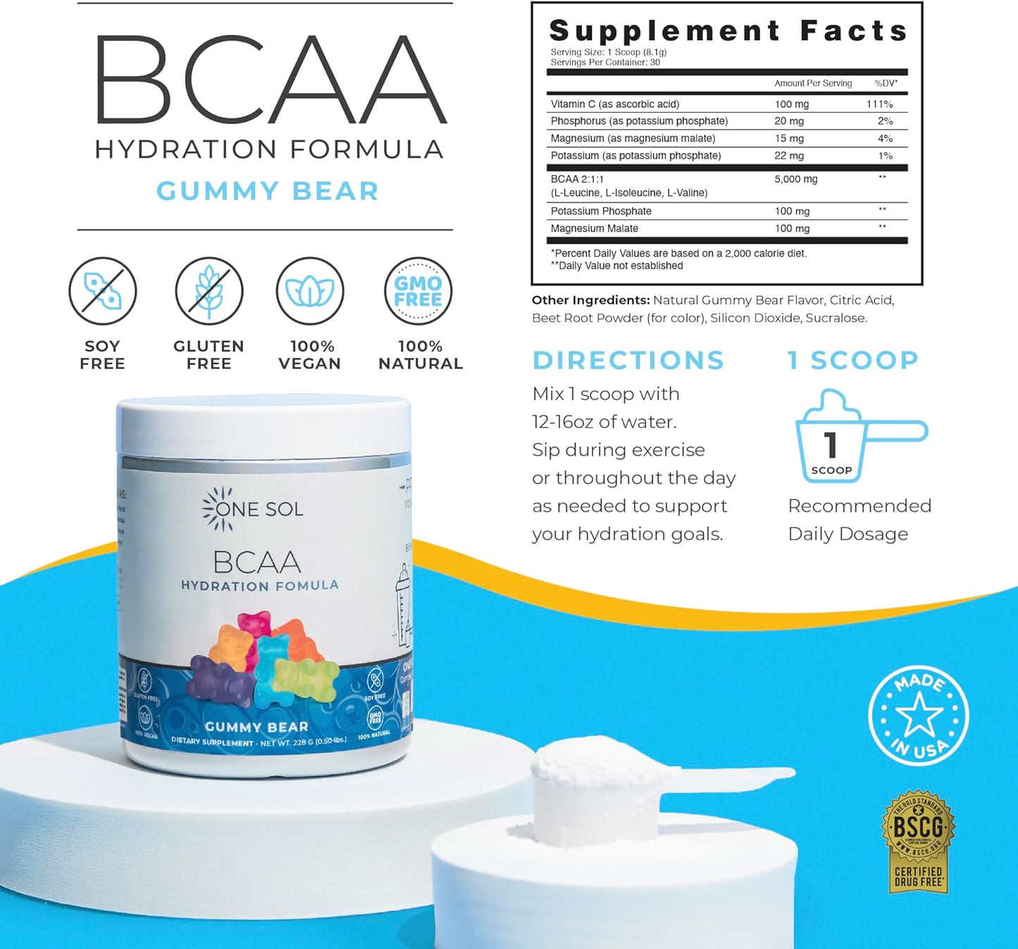 all-natural-vegan-bcaa-electrolyte-powder-for-hydration-energy-gluten-free-soy-free-promotes-muscle-growth-recovery---gummy-bear-flavor-2