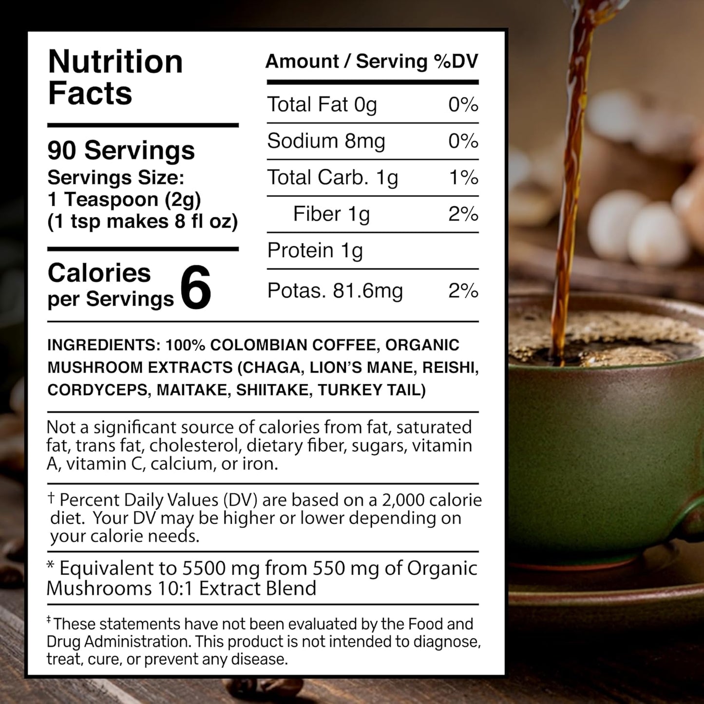 organic-mushroom-coffee-blend-with-lions-mane-chaga-reishi---colombian-keto-coffee-with-7-superfood-mushrooms---wellness-labsrx-90-servings-2