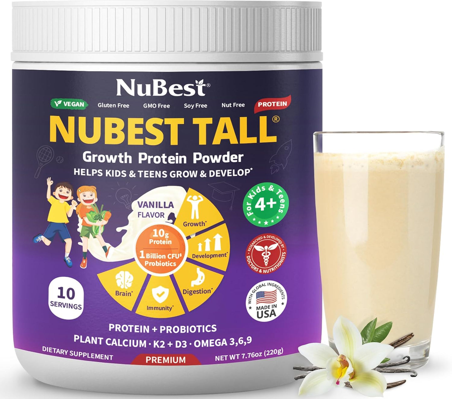 vanilla-protein-powder-bundle-for-kids-teens-with-multivitamin-omega-3-6-9-probiotic-and-calcium---bone-strength-capsules-for-optimal-growth-and-health-2