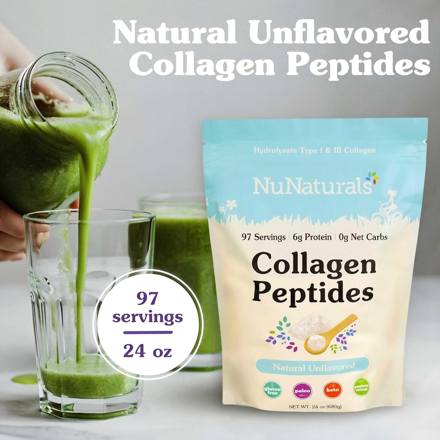 24oz-nunaturals-collagen-peptides-powder---type-i-iii-for-skin-hair-nails-and-joints---boost-health-and-beauty-2