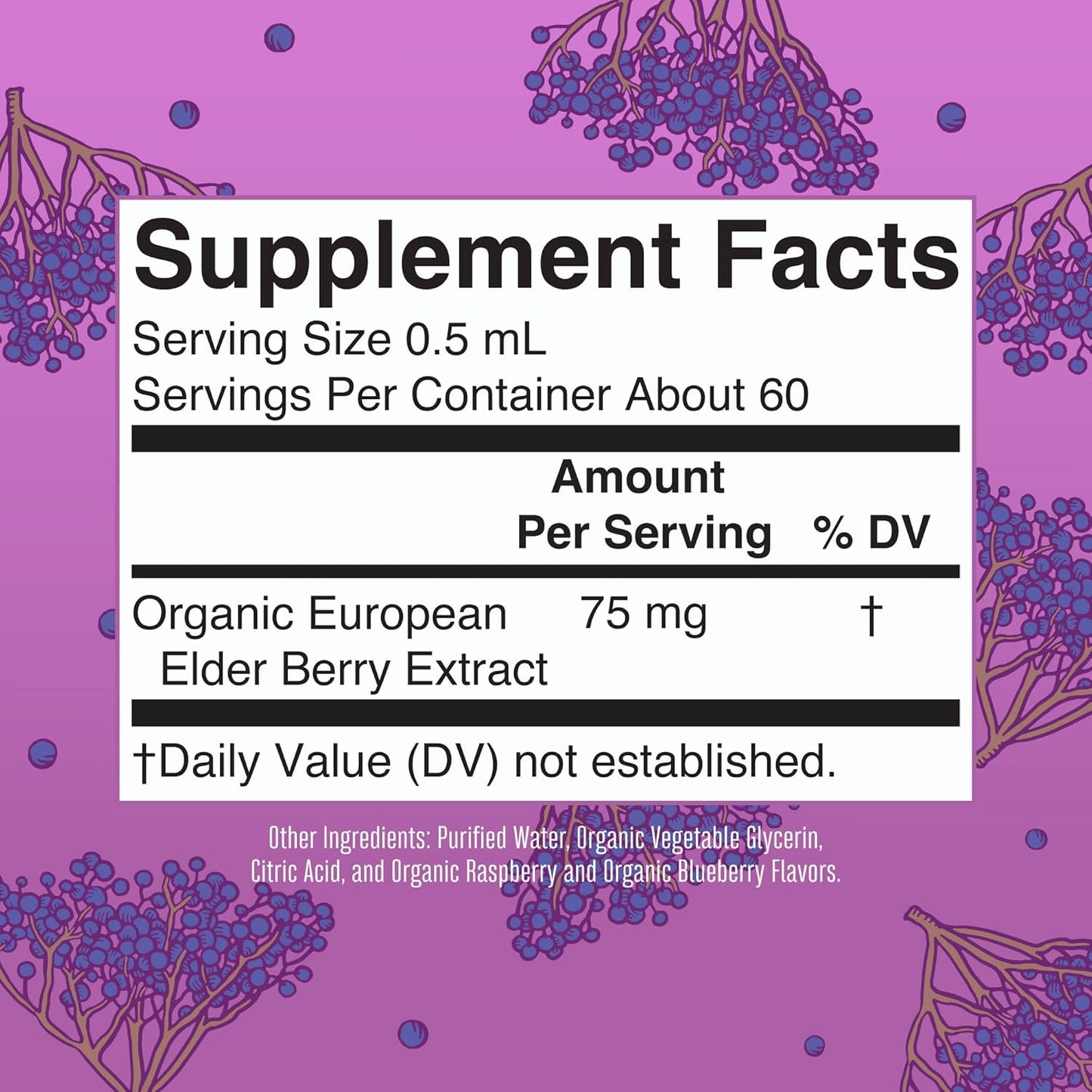 Organic Precision Probiotic & Elderberry Drops for Women - Raspberry & Blueberry | USDA Certified | Supports Gut Health, Immunity, Wellness | Vegan & Non-GMO - Espot.com.au