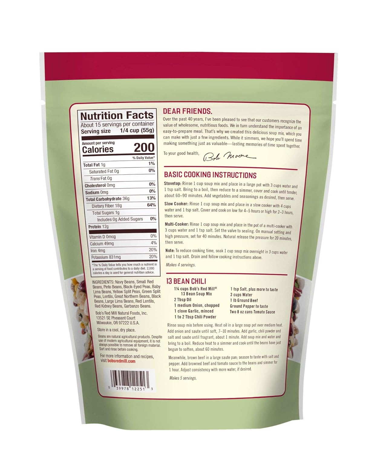 bobs-red-mill-13-bean-soup-mix---29-oz-pack-of-4---high-quality-soup-mix-with-13-varieties-of-beans-for-a-delicious-and-nutritious-meal-3
