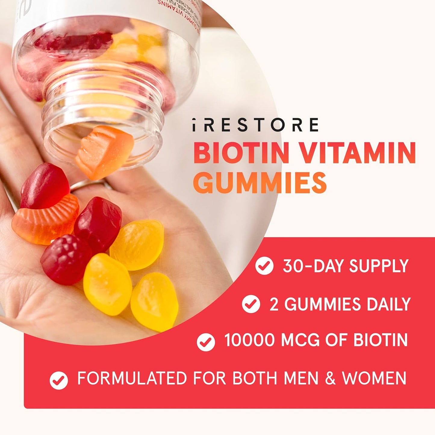 vegan-biotin-gummies-for-hair-growth-skin-nails---irestore-hair-vitamins-10000mcg---men-women-hair-gummies-2