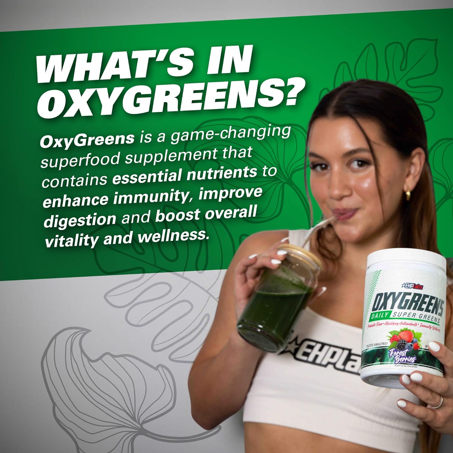 ehp-labs-oxygreens-powder---spirulina-chlorella-superfood-green-juice-supplement-with-prebiotic-fibre-antioxidants-immunity-support---30-servings-pineapple-flavor-6