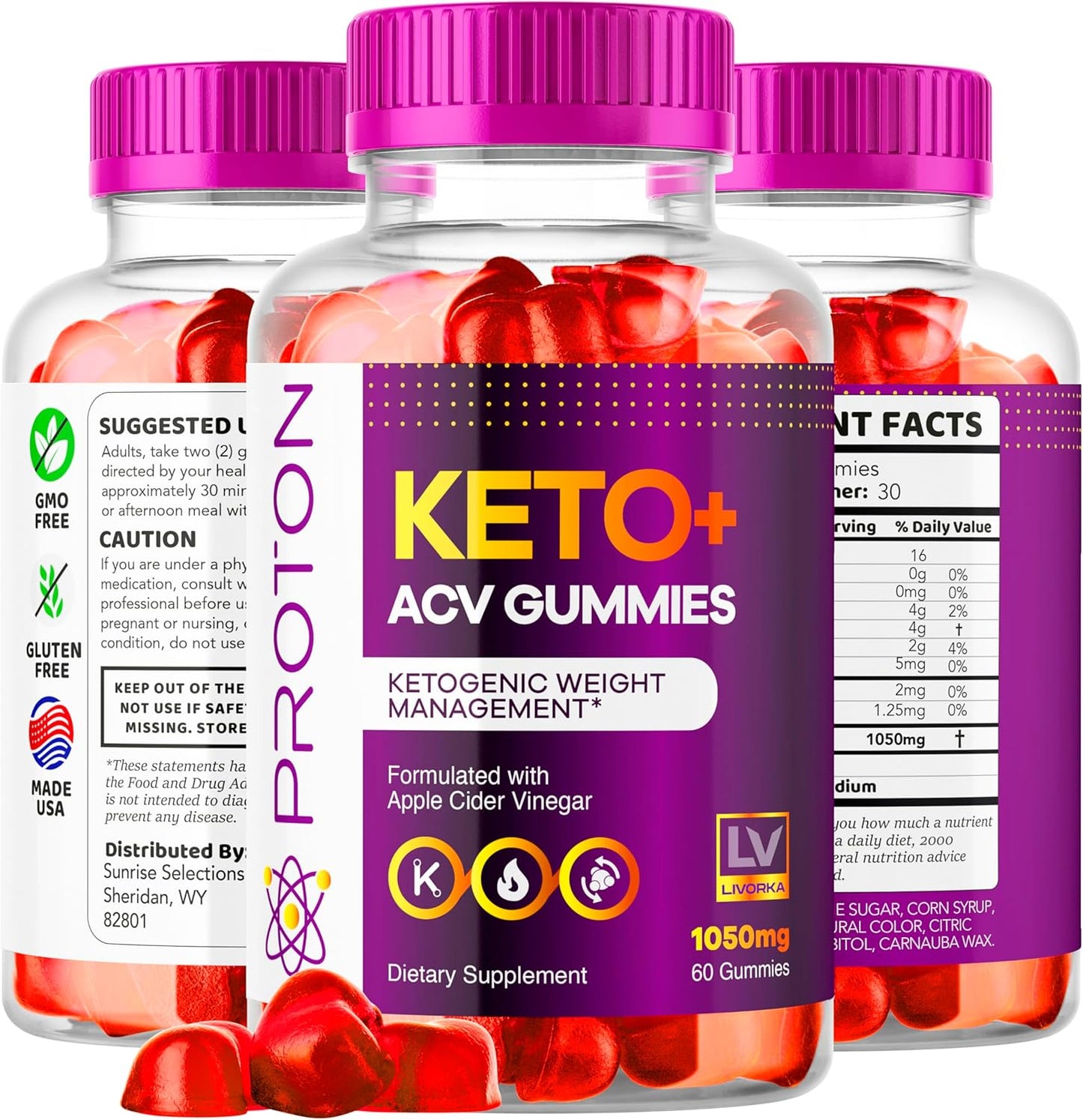 proton-keto-acv-gummies-2-pack---advanced-weight-loss-formula-1050mg---120-gummies---reviews-included-7