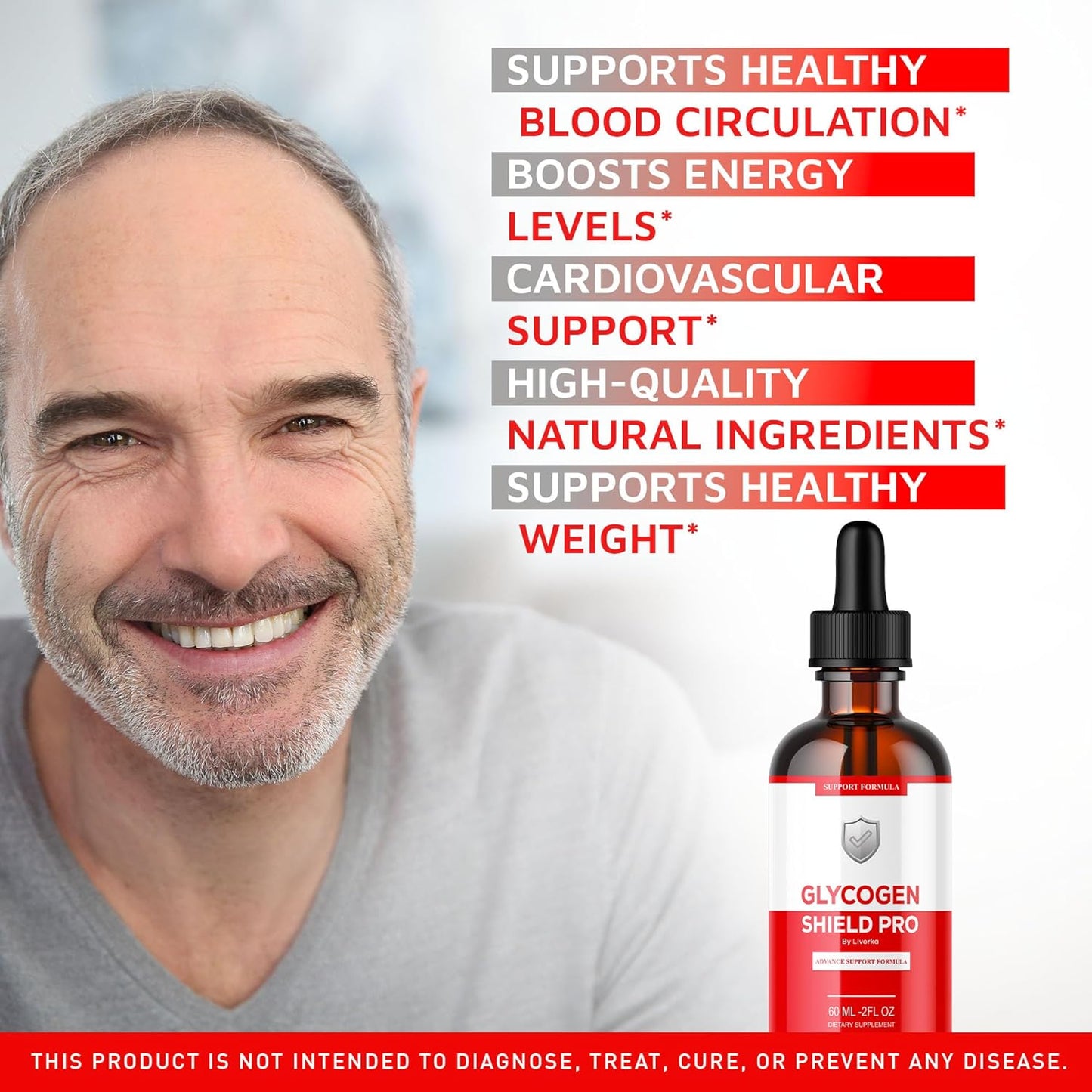 Glycogen Shield Pro Drops - Pack of 2 Bottles for 60 Days - Support Supplement for Glycogen Levels by LIVORKA - Espot.com.au
