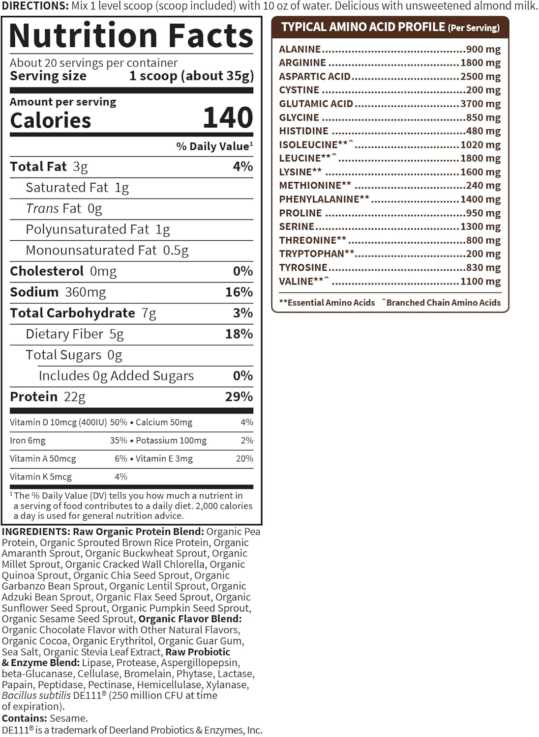 garden-of-life-organic-vegan-chocolate-protein-powder---22g-plant-based-raw-protein-with-bcaas-probiotics-digestive-enzymes---non-gmo-gluten-free-lactose-free---15-lb-6