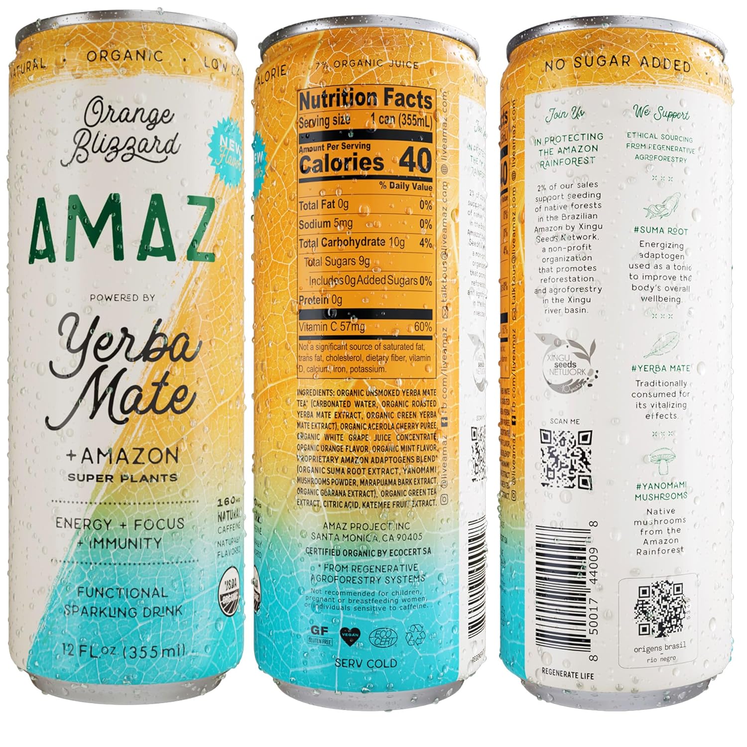 amaz-organic-sparkling-yerba-mate-super-plants-functional-drink-for-natural-energy-focus-immunity---bold-flavor-low-calorie-vegan---naturally-sweetened-with-real-juice---160mg-organic-caffeine---sustainably-sourced-orange-mint-12-pack-4