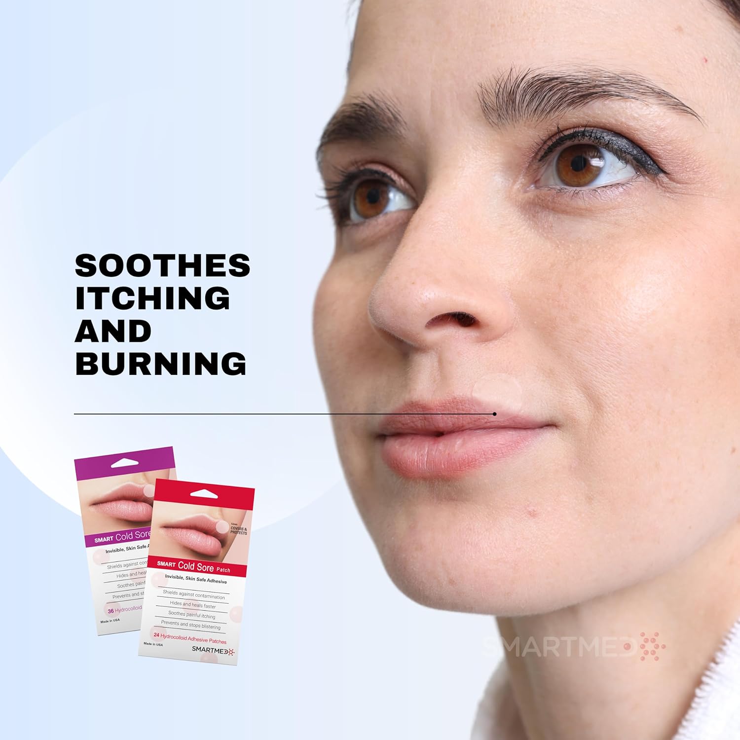 smartmed-cold-sore-treatment-patch---prevent-breakouts-soothe-itching-burning---discrete-invisible-adhesive---24-patches-6