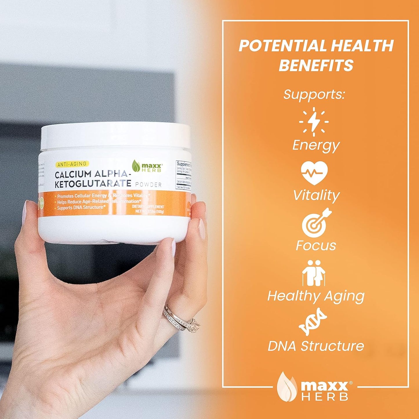 pure-calcium-alpha-ketoglutarate-powder-for-energy-vitality-mental-focus-and-dna-structure---non-gmo-gluten-free---100-gram-jar-3