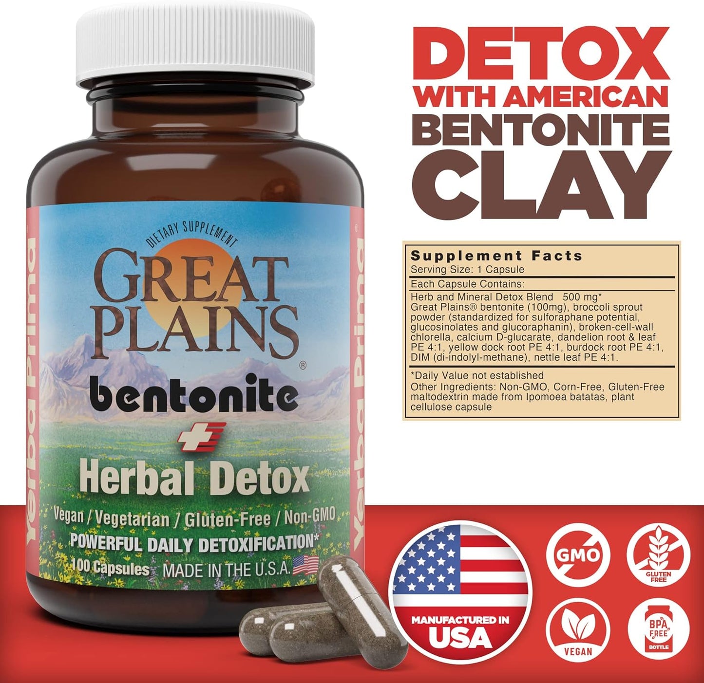 food-grade-bentonite-clay-plus-herbal-detox-capsules---colon-liver-cleanse-supplement-with-calcium-clay---made-in-usa-from-great-plains-2